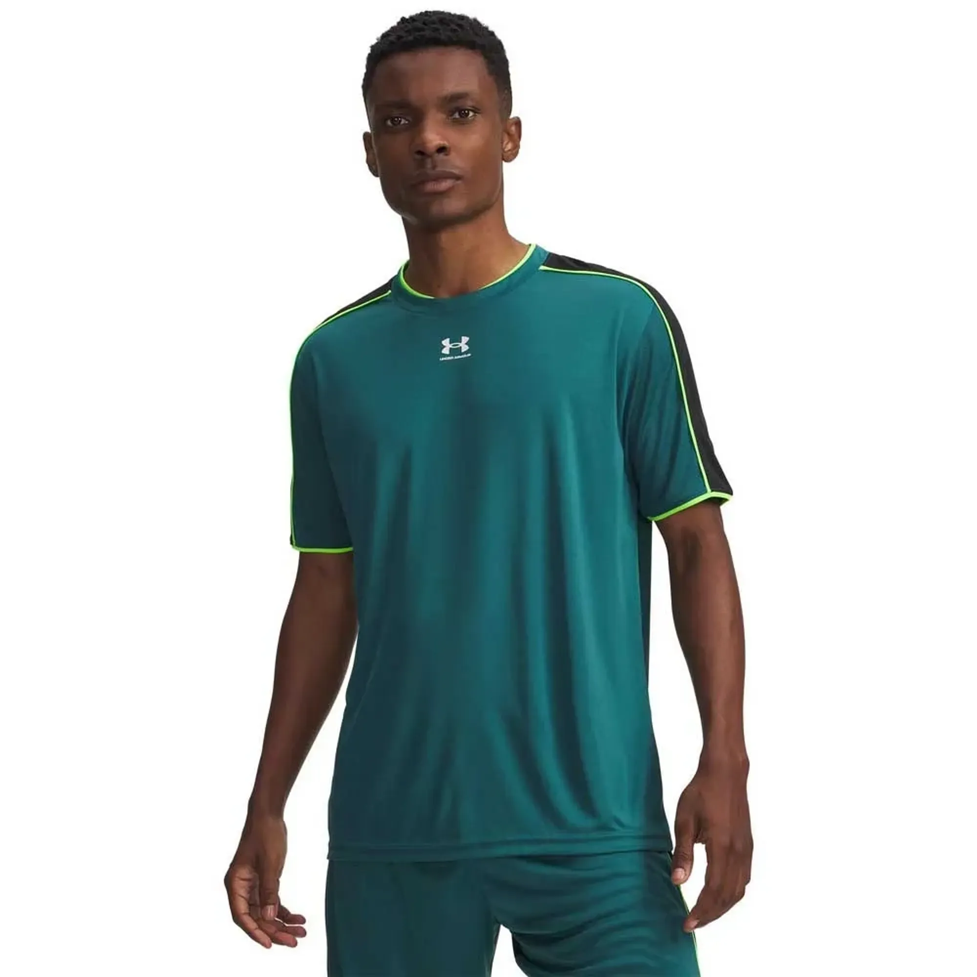 Under Armour  Challenger Train Men's Short Sleeve Rack Green / White L