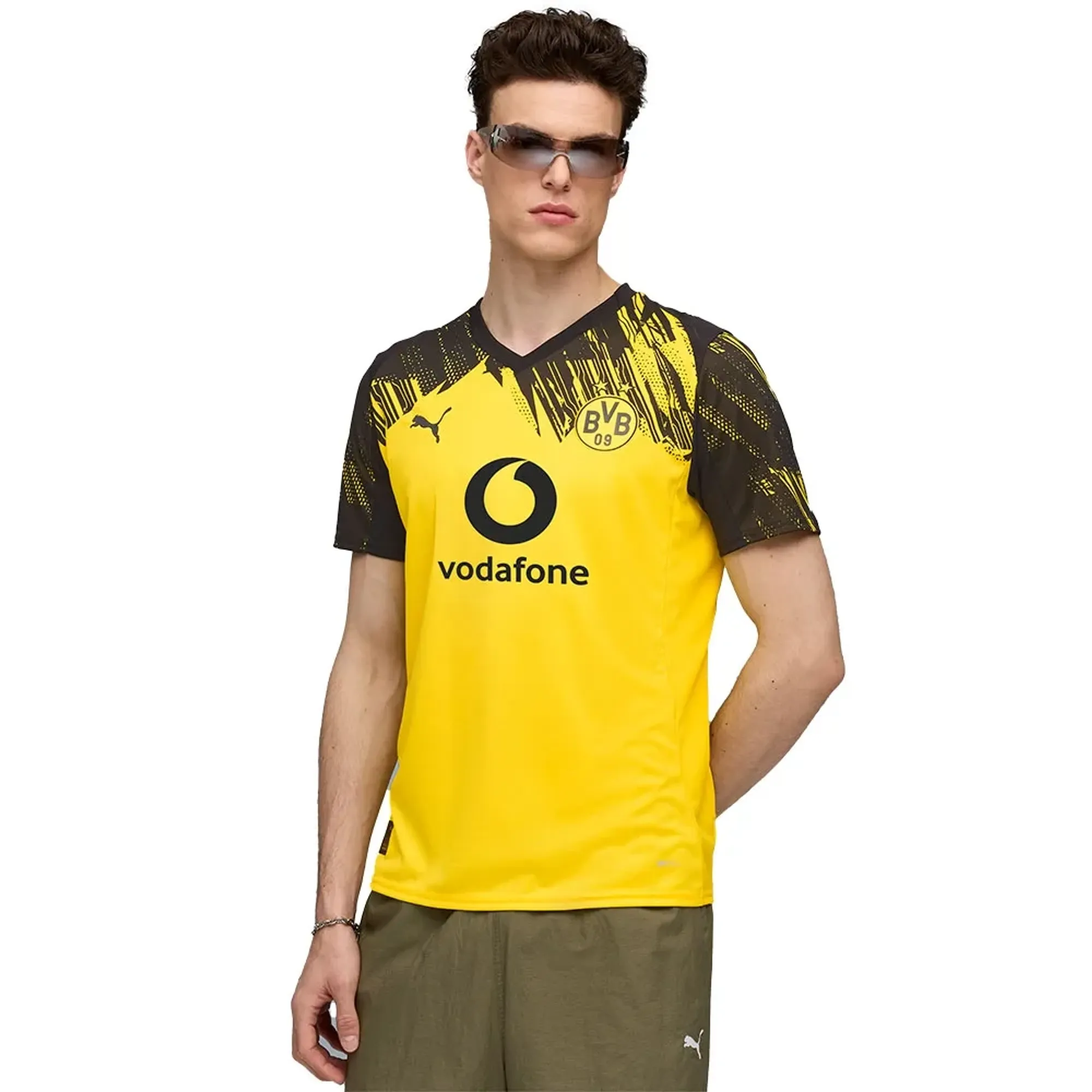 Puma Bvb Borussia Dortmund 25/26 Replica Home Short Sleeve T-shirt
