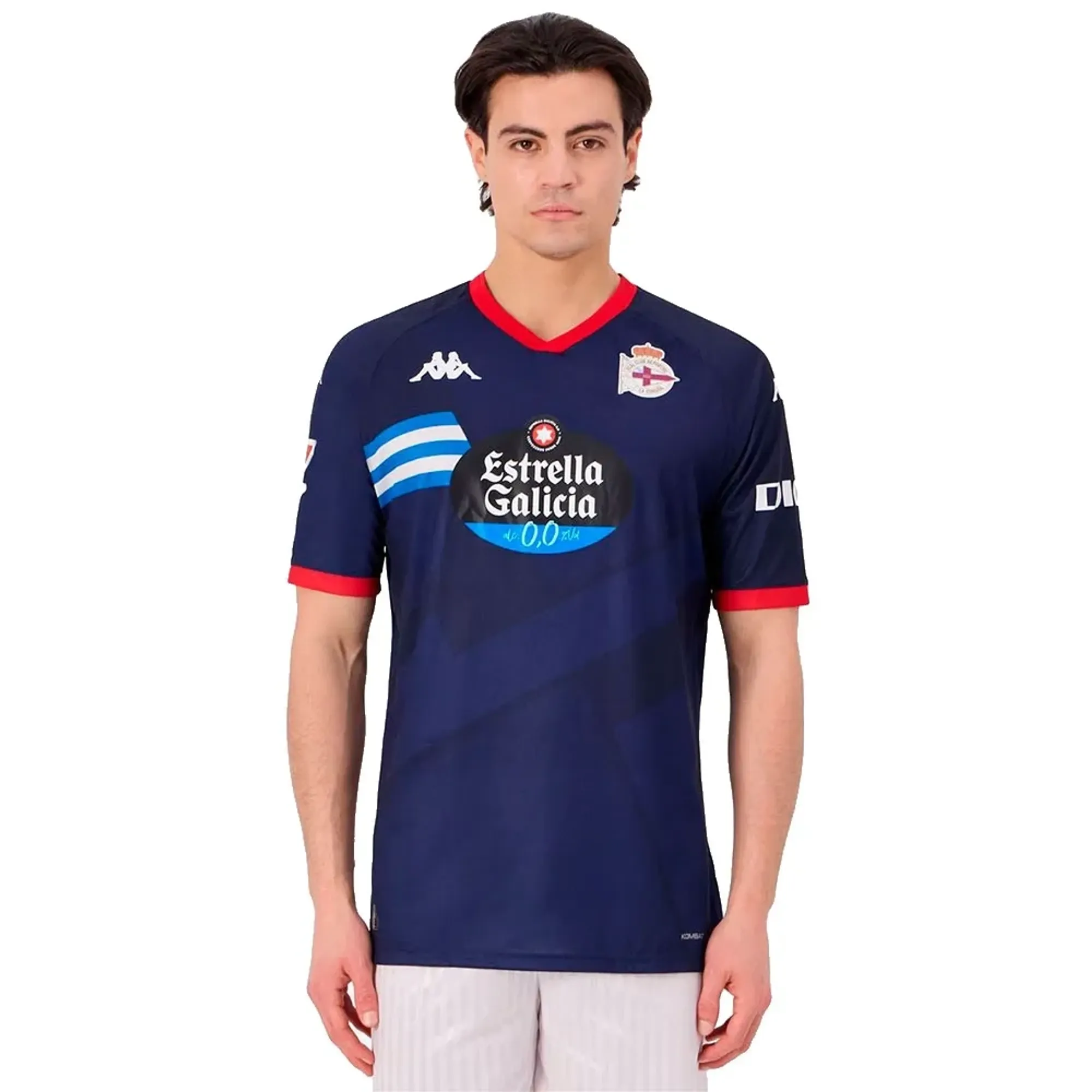 Kappa Deportivo La Coruña 24/25 Kombat Away Junior Short Sleeve T-shirt