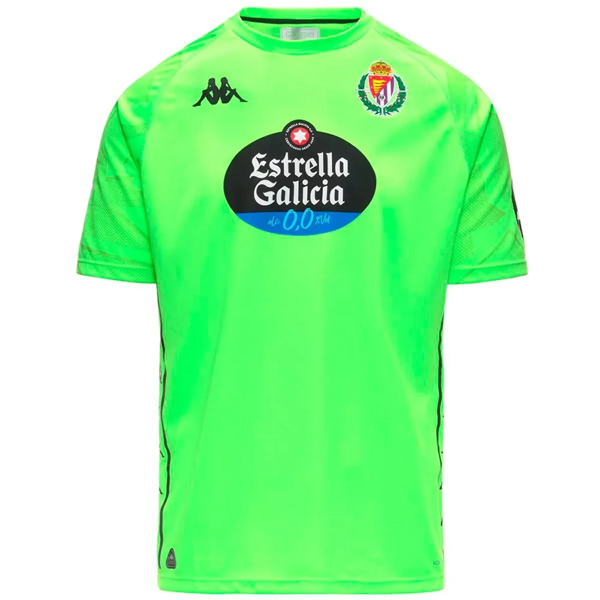 Kappa Real Valladolid 24/25 Kombat Goalkeeper Home Short Sleeve T-shirt
