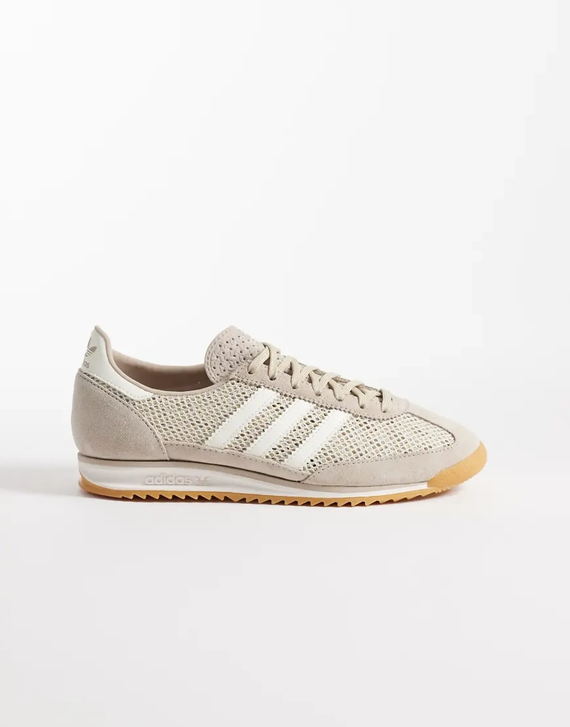 Adidas Originals Sl 72 Woven Crochet Trainers In Light Grey