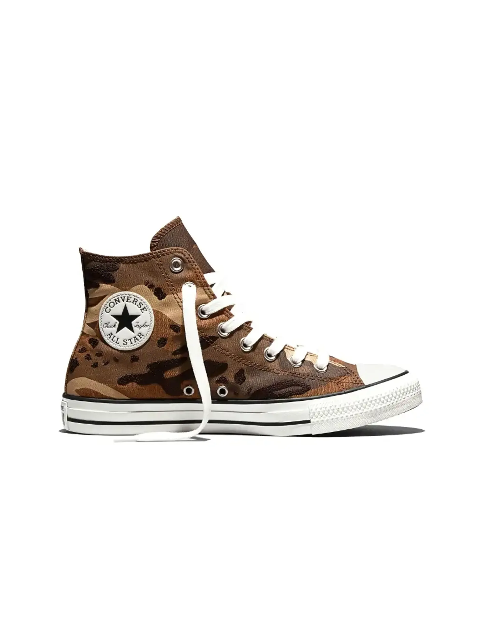 Converse Chuck Taylor All Star Wide Camo In Dark Whiskey Brown/White/Black