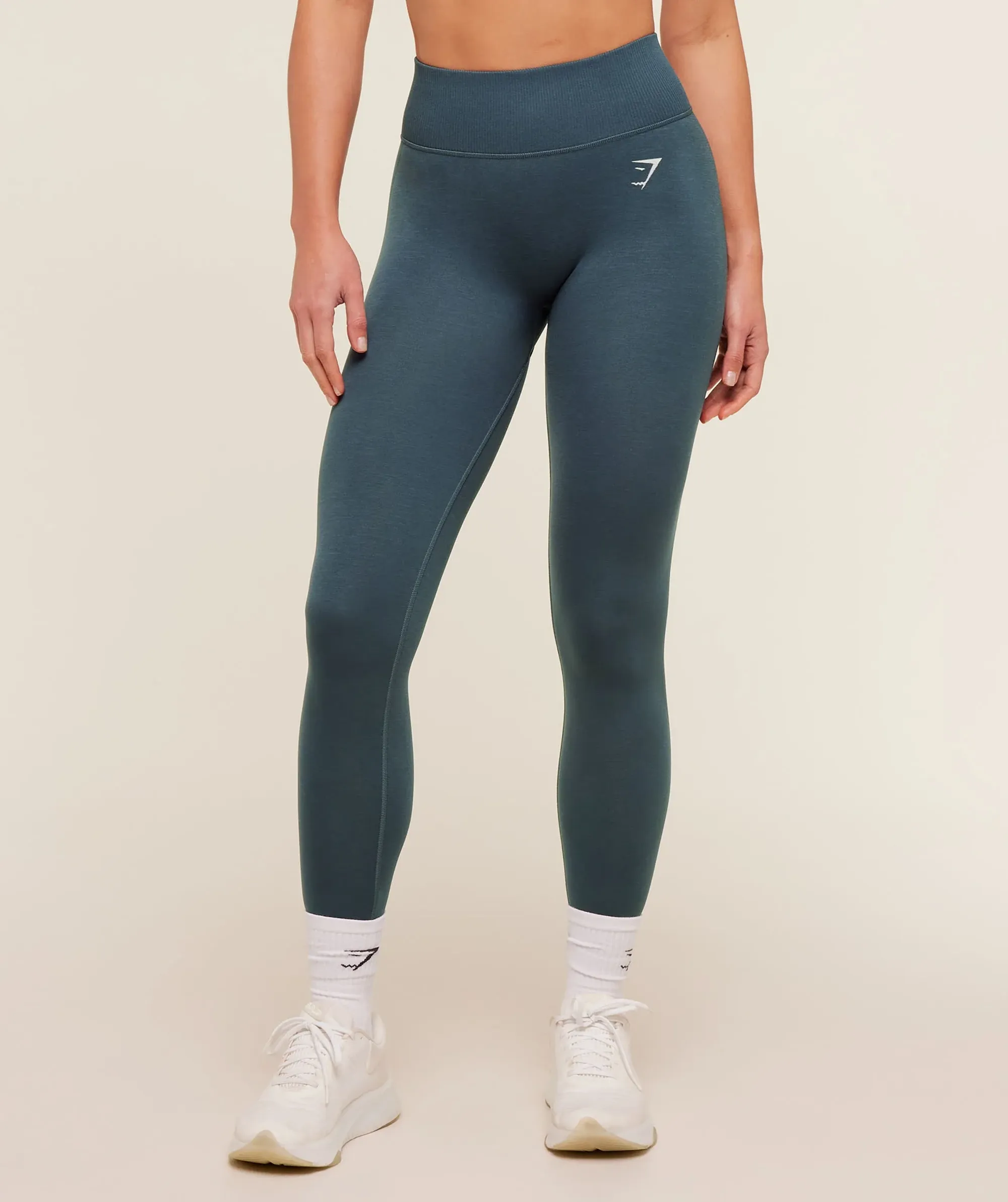 Gymshark Interval Seamless Leggings - Stealth Blue