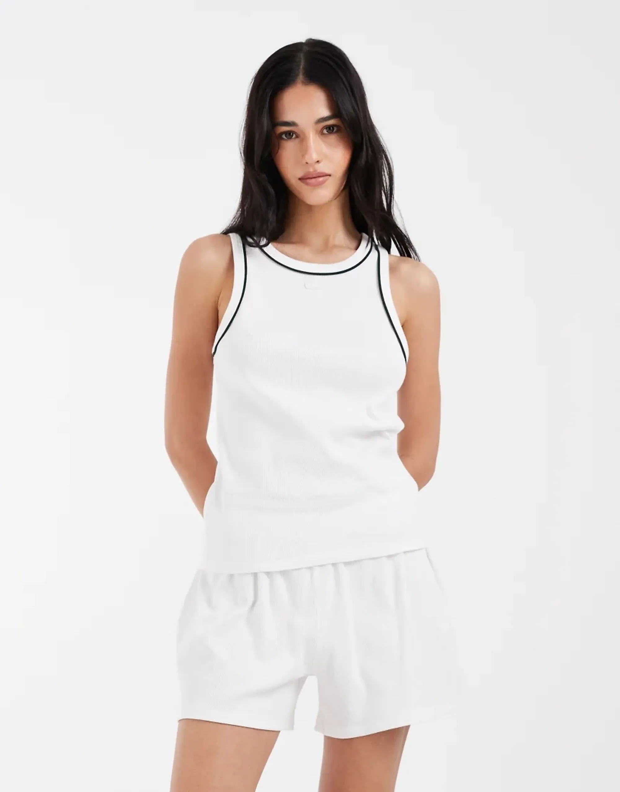 Lacoste Cotton Pajama Set - White
