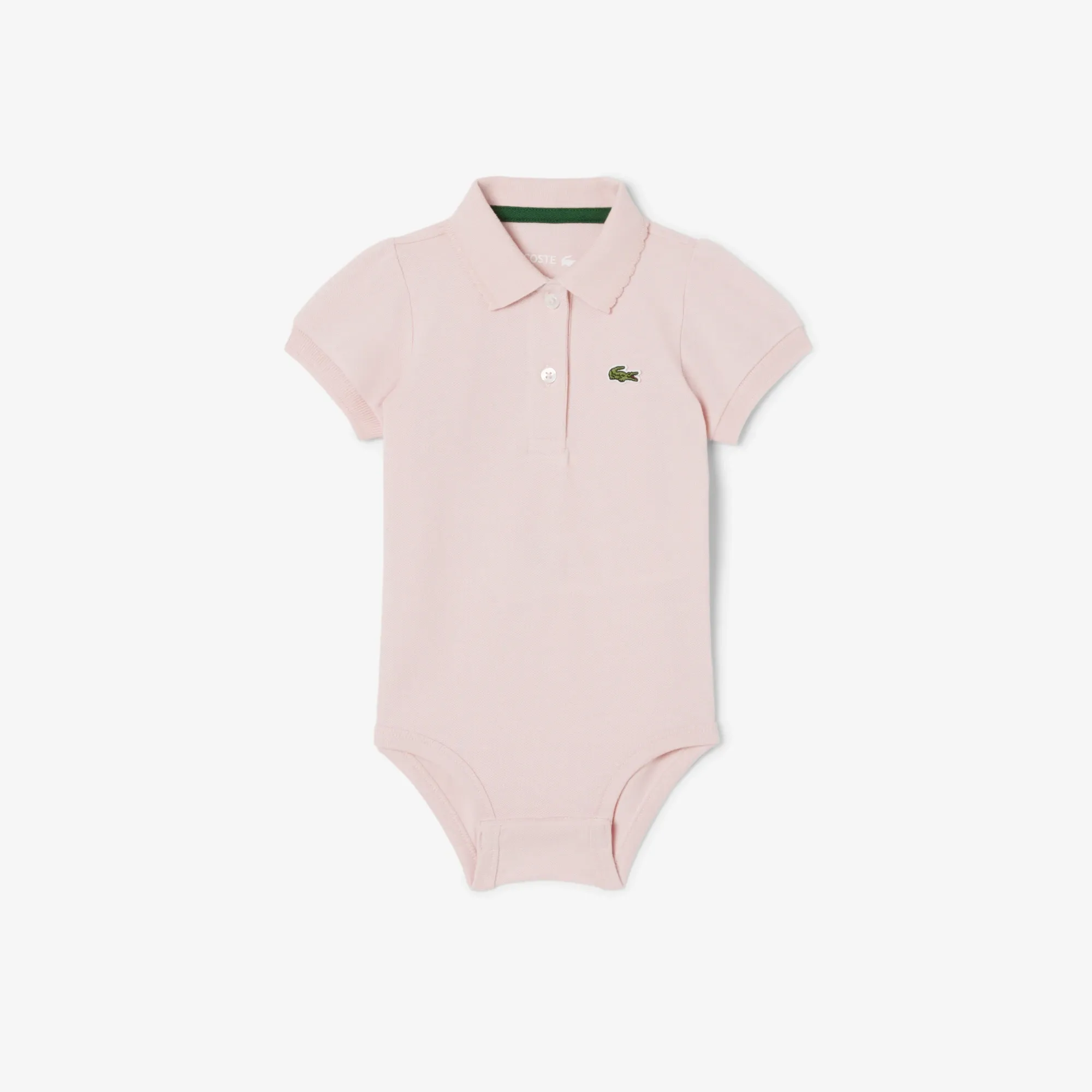 Lacoste Infants’ Petit Piqué Bodysuit - Light Pink