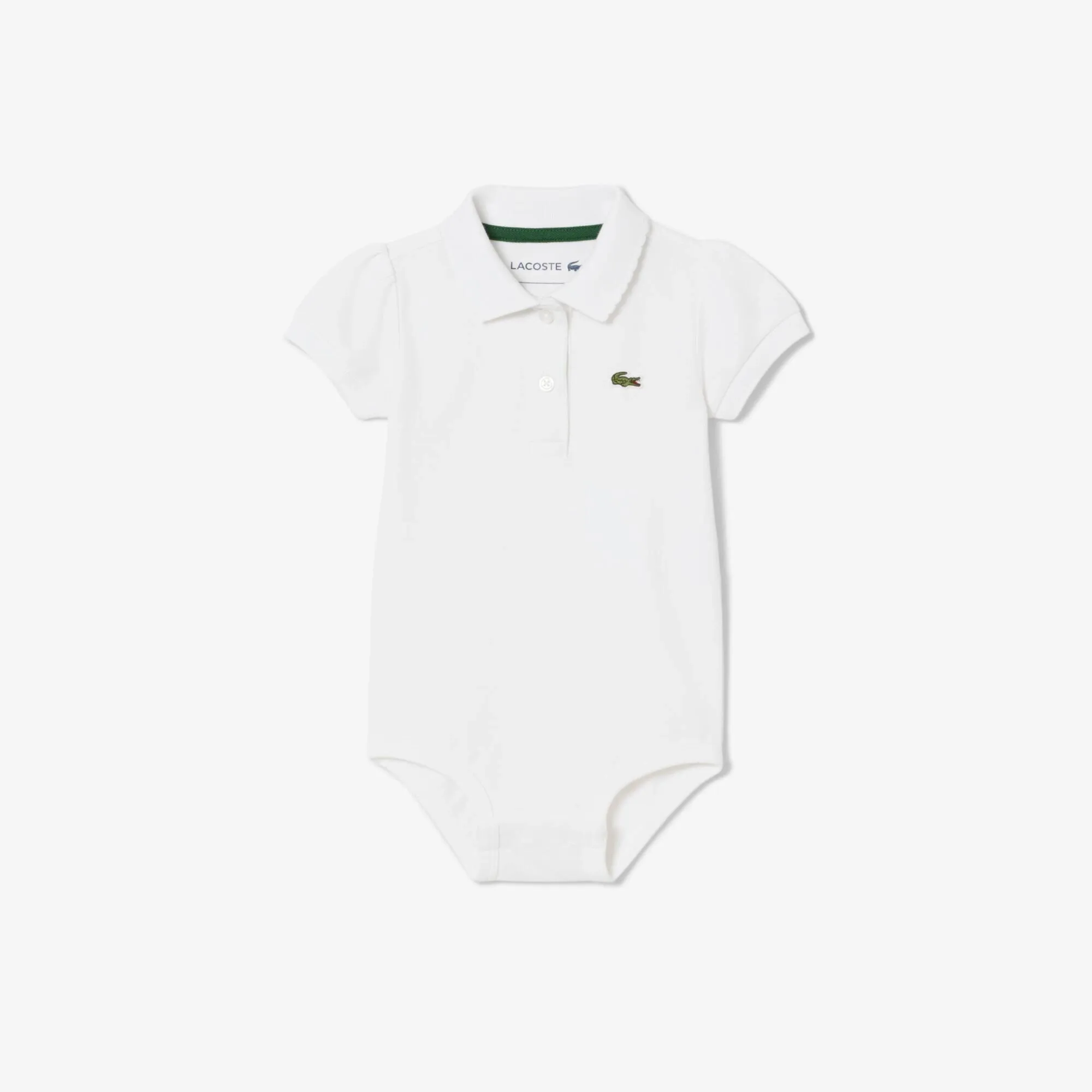 Lacoste Infants’ Petit Piqué Bodysuit - White
