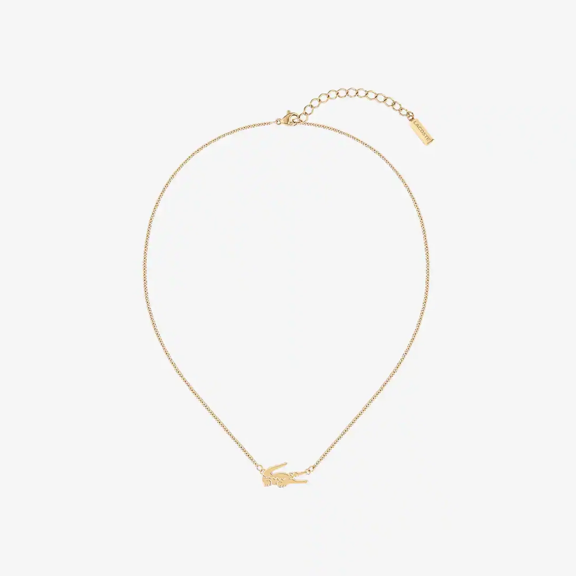 Lacoste Crocodile Necklace - Rose Gold