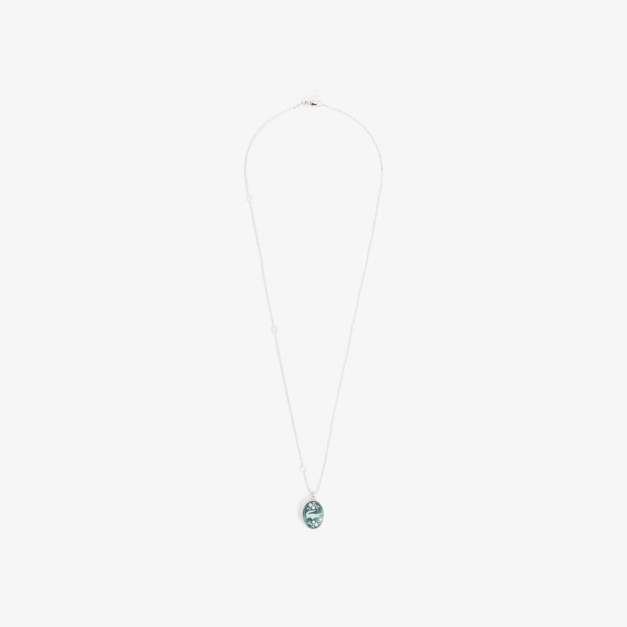 Lacoste Runway Charms Necklace - Green
