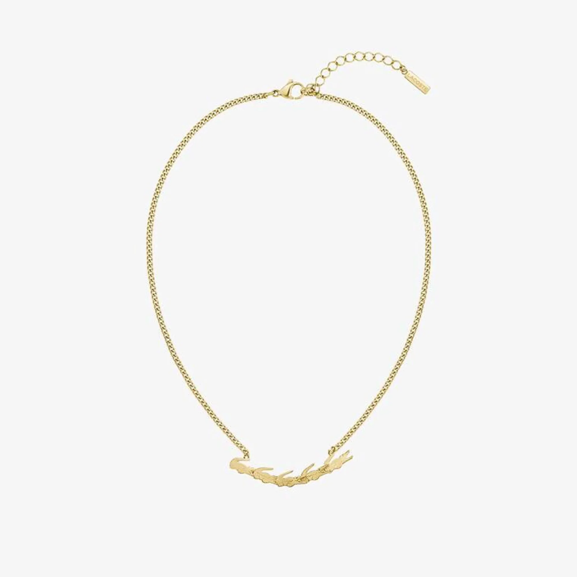 Lacoste Crocodile Multi Necklace - Gold