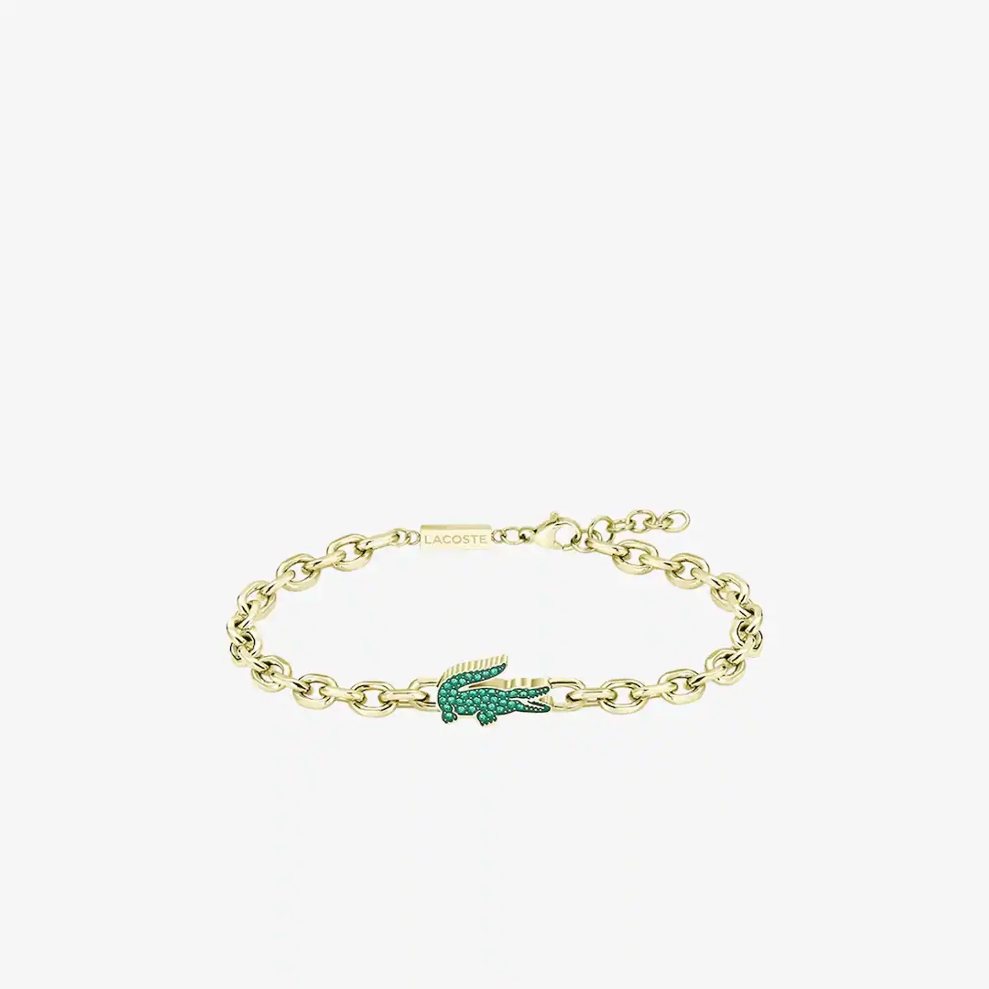 Lacoste Arthor Diamanté Bracelet - Gold / Green
