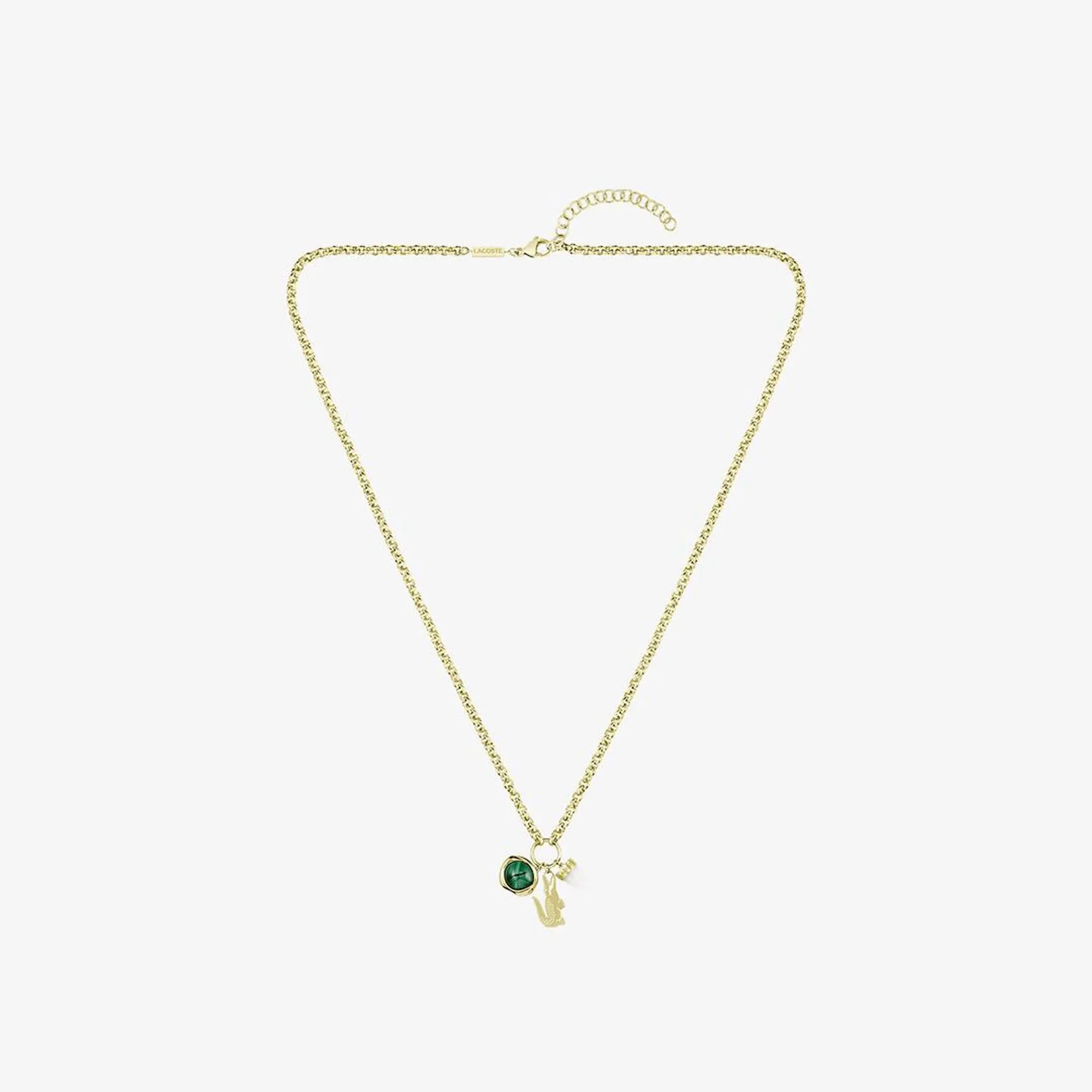 Lacoste Umpire Necklace - Gold / Green