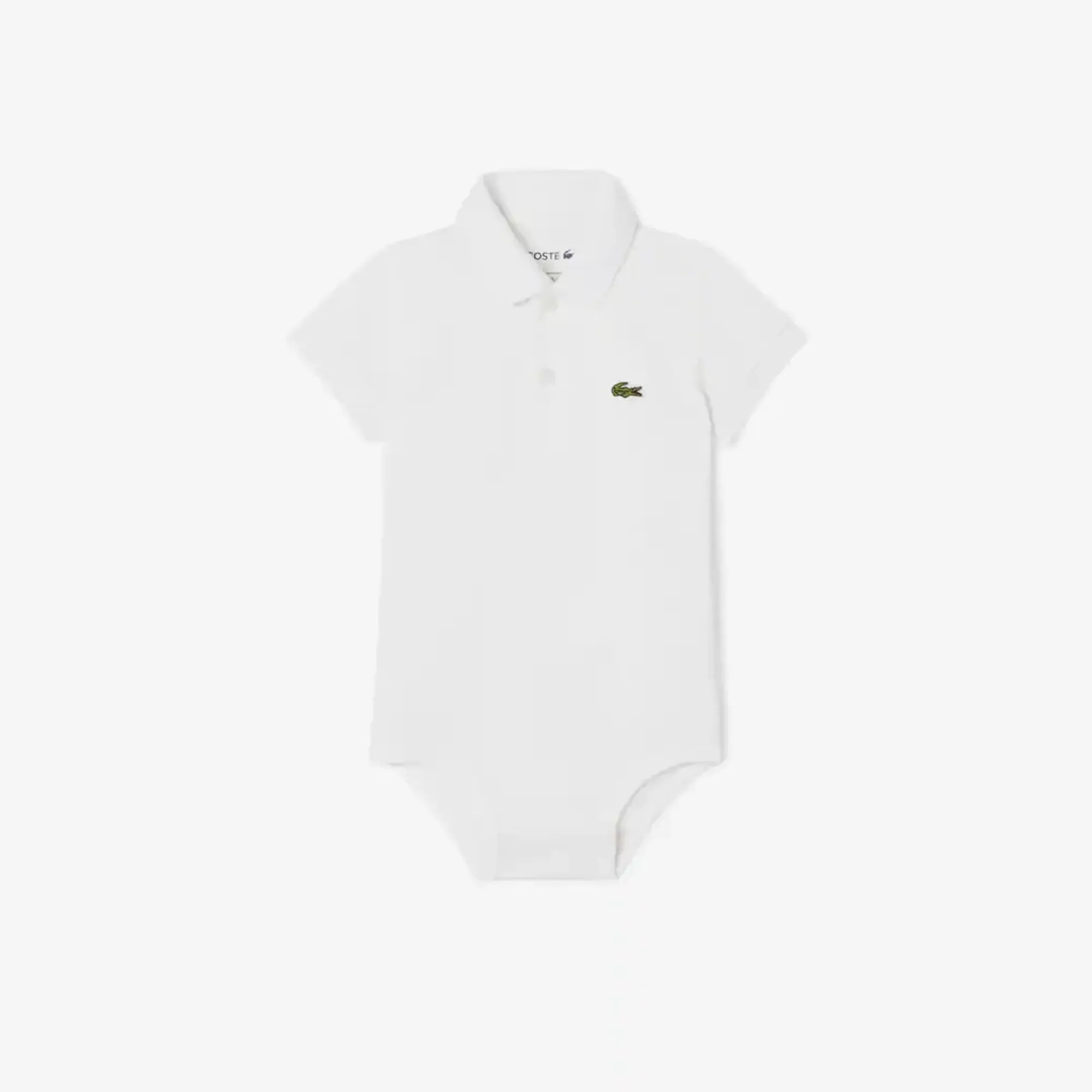 Lacoste Petit Piqué Baby Bodysuit - White
