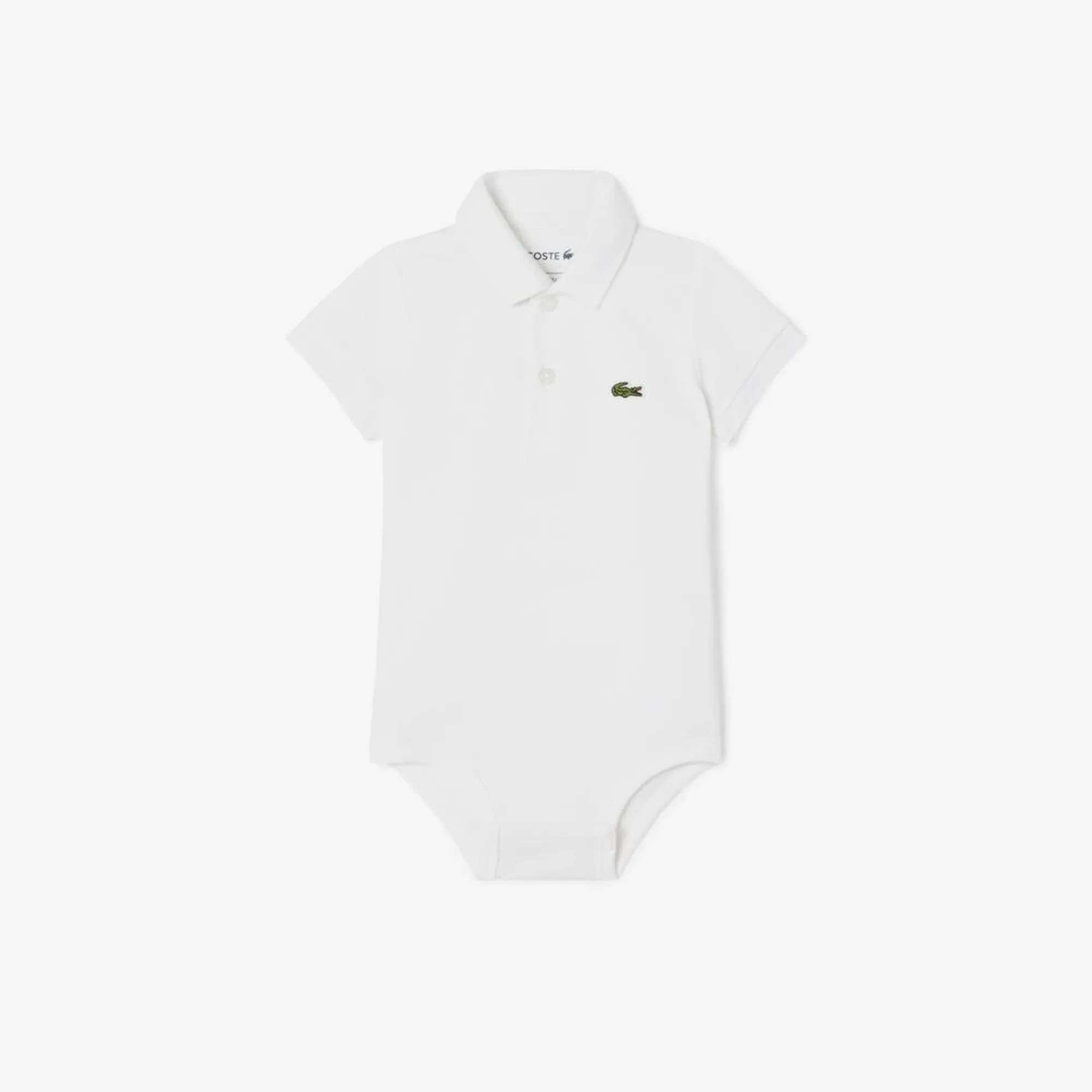 Lacoste Petit Piqué Baby Bodysuit - White