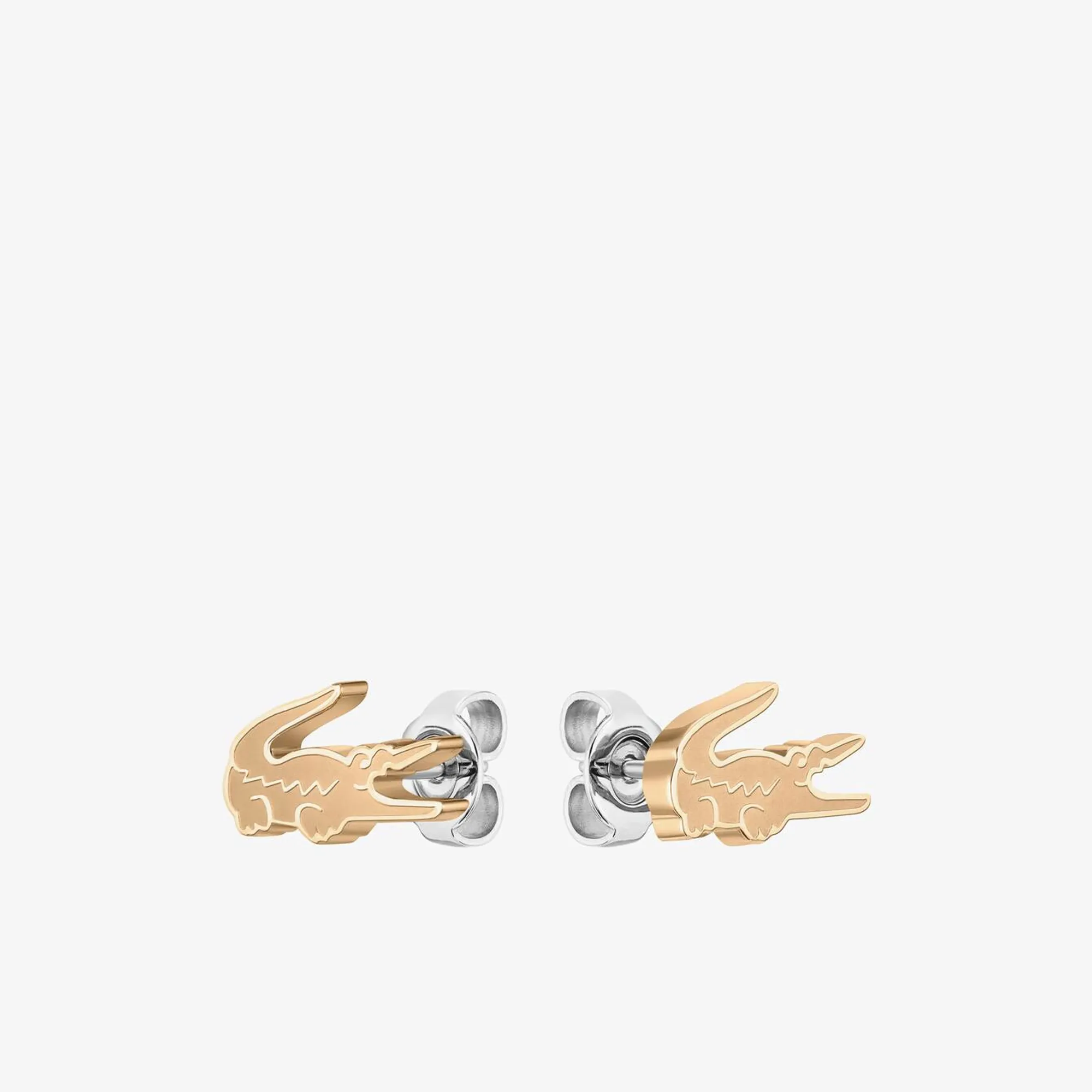 Lacoste Crocodile Earrings - Rose Gold