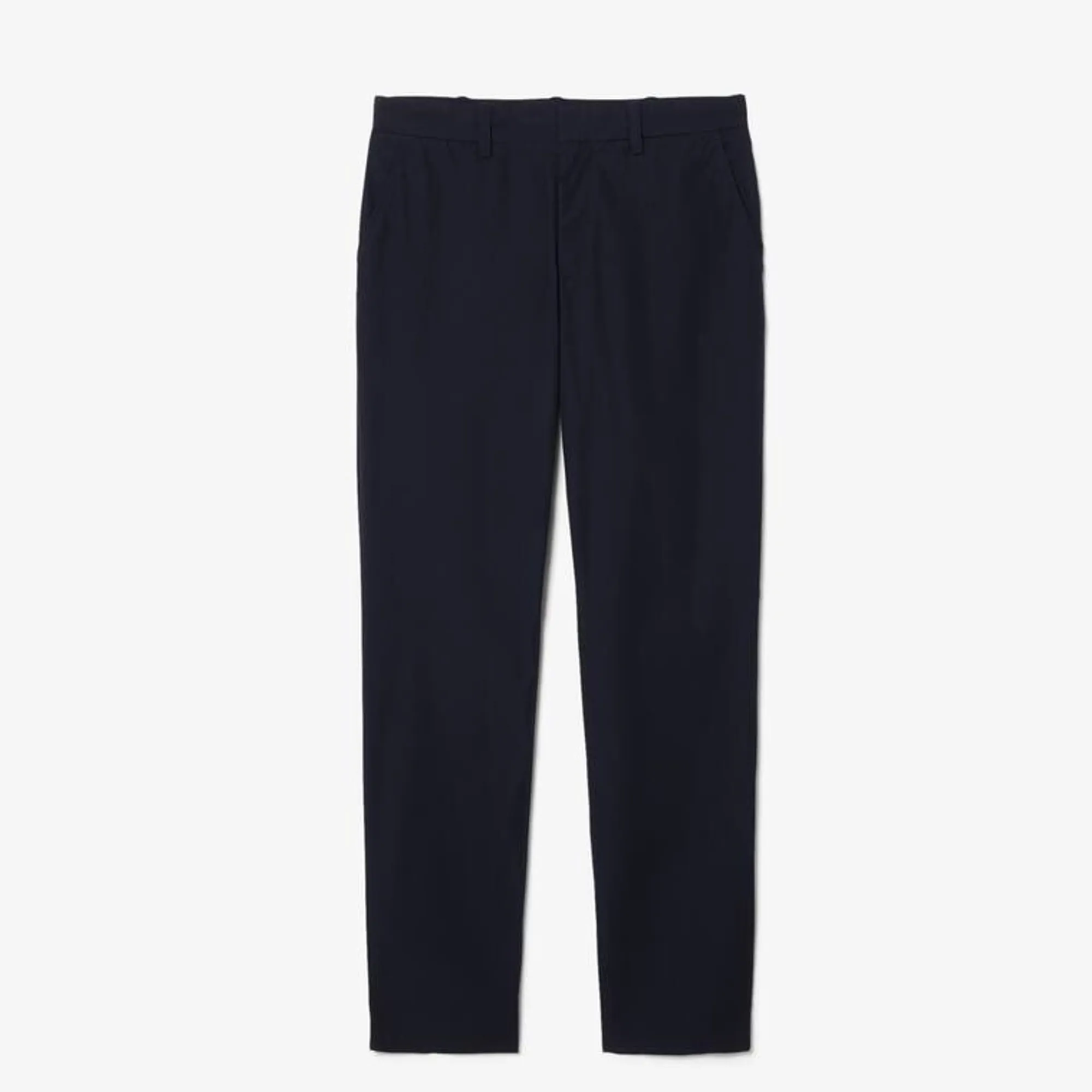 Lacoste Regular Fit Cotton Twill Chino Pants - Navy Blue