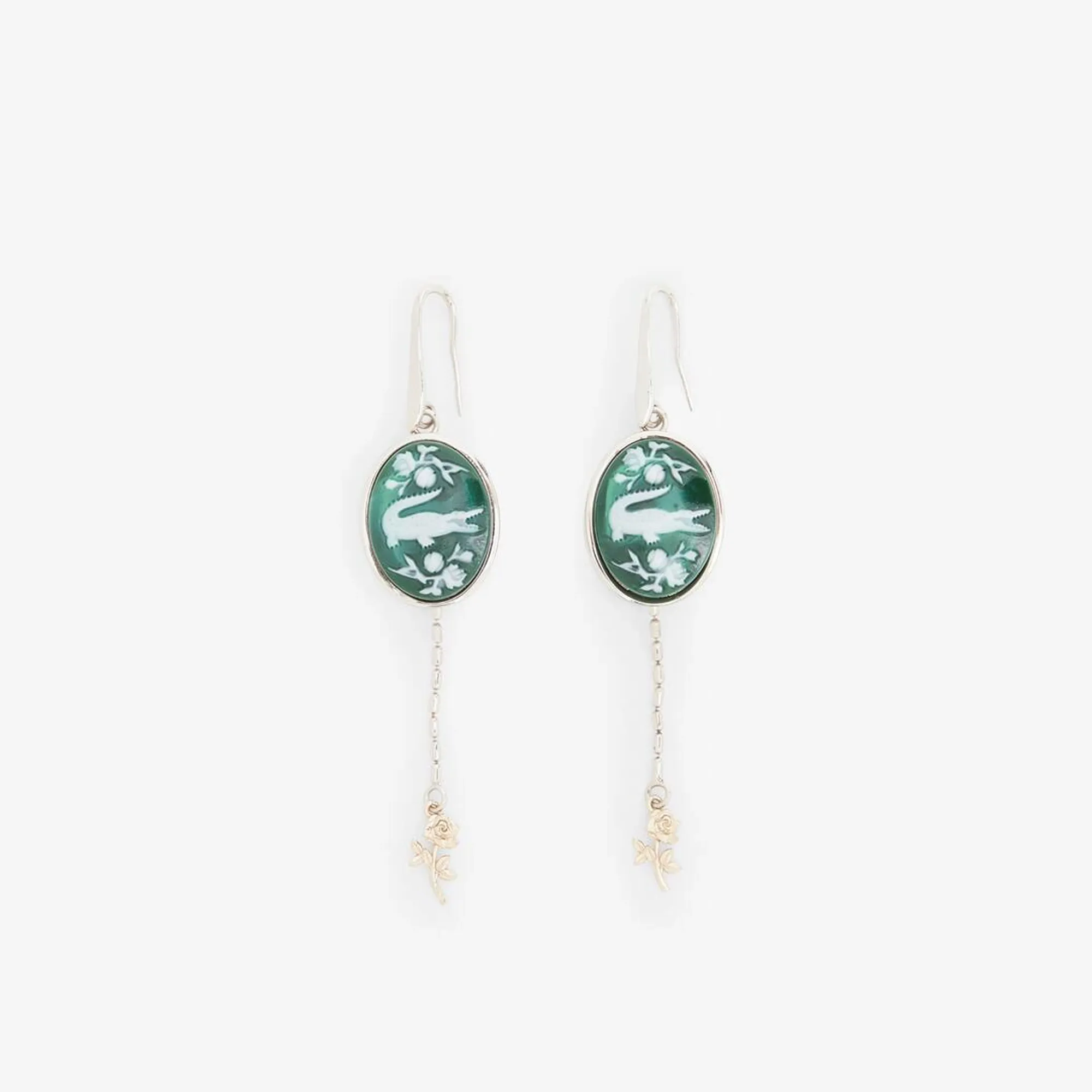 Lacoste Runway Charms Earrings - Green
