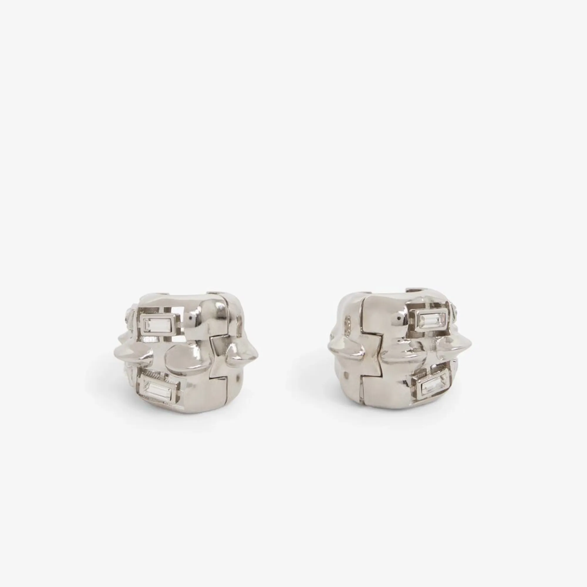 Lacoste Runway Scales Earrings - Silver