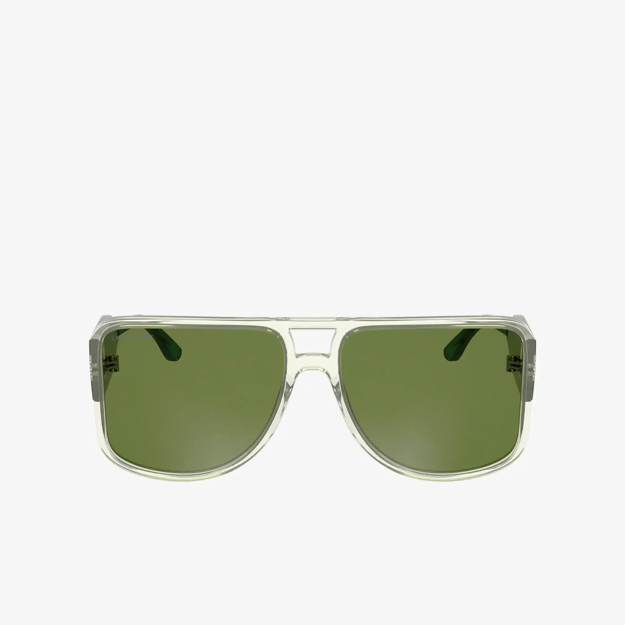 Lacoste The New Icon Acetate Navigator Glasses - Matte Green / Grey