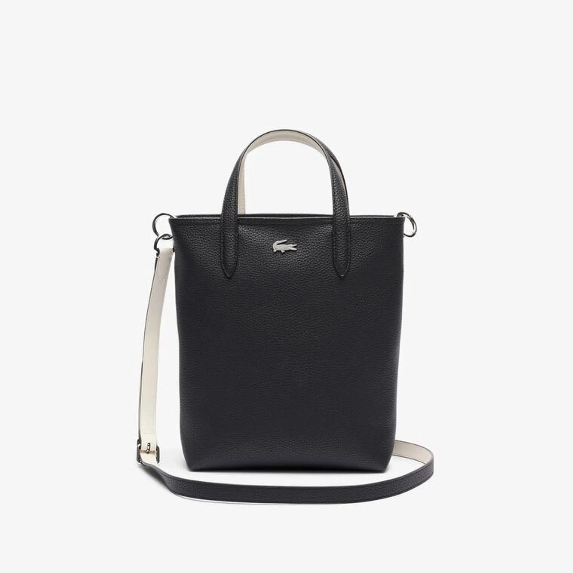 Lacoste Anna Vertical Reversible Tote - Black Flour
