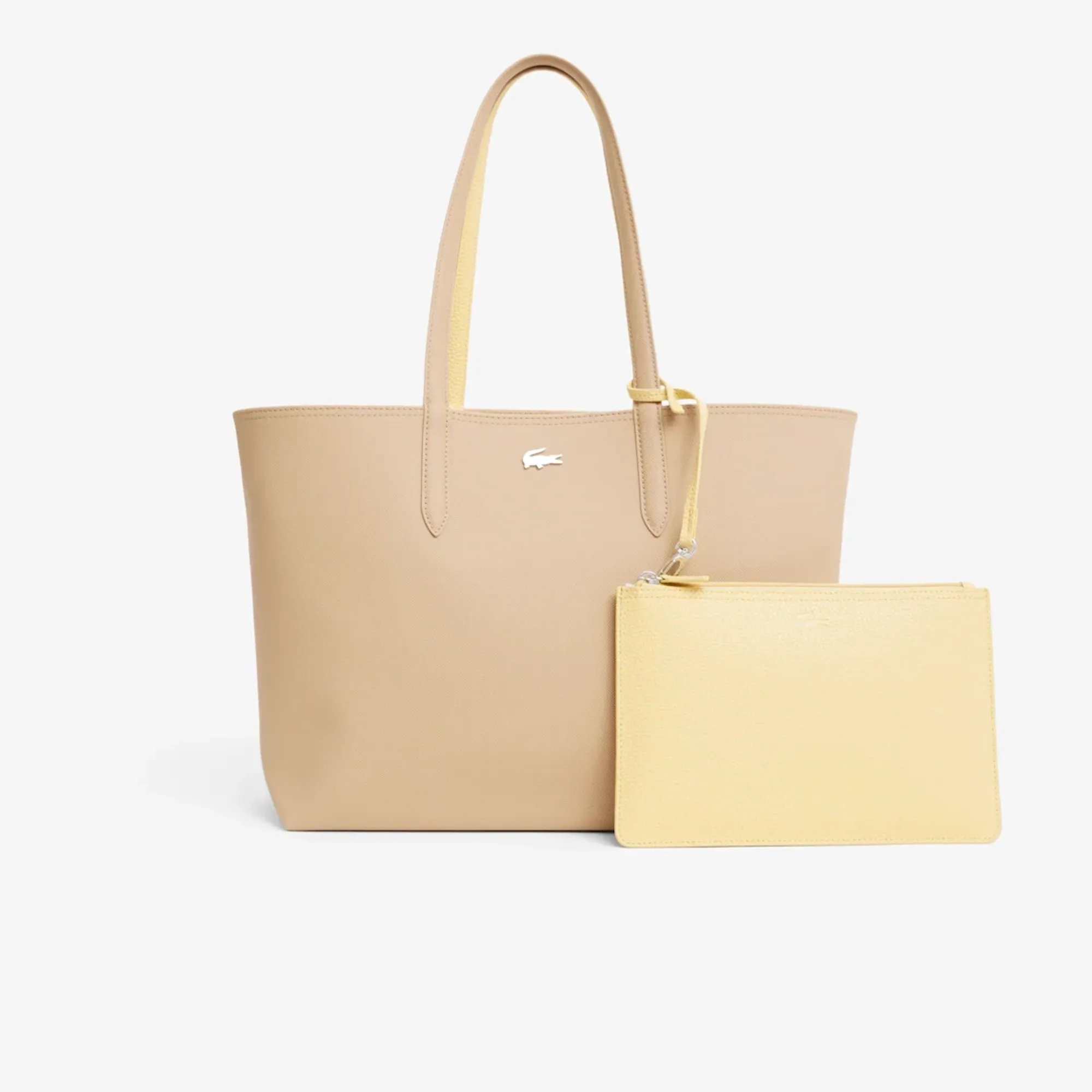 Lacoste Anna Reversible Tote with Pouch - Viennois Soja
