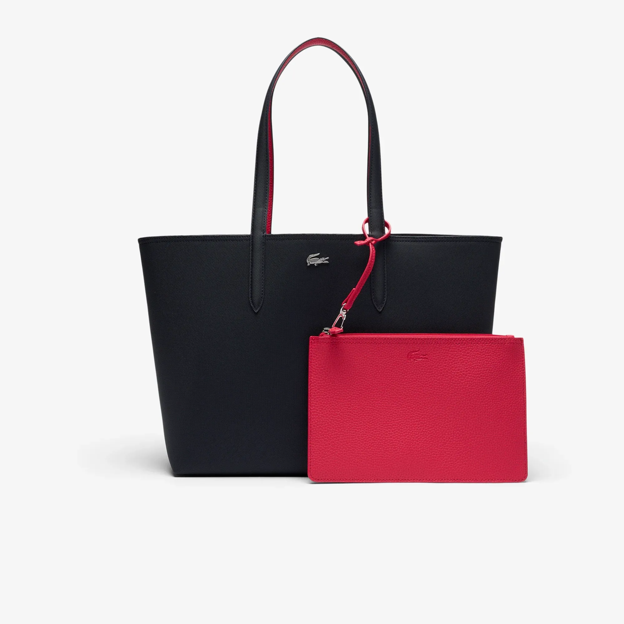 Lacoste Anna Reversible Tote with Pouch - Abimes Petunia