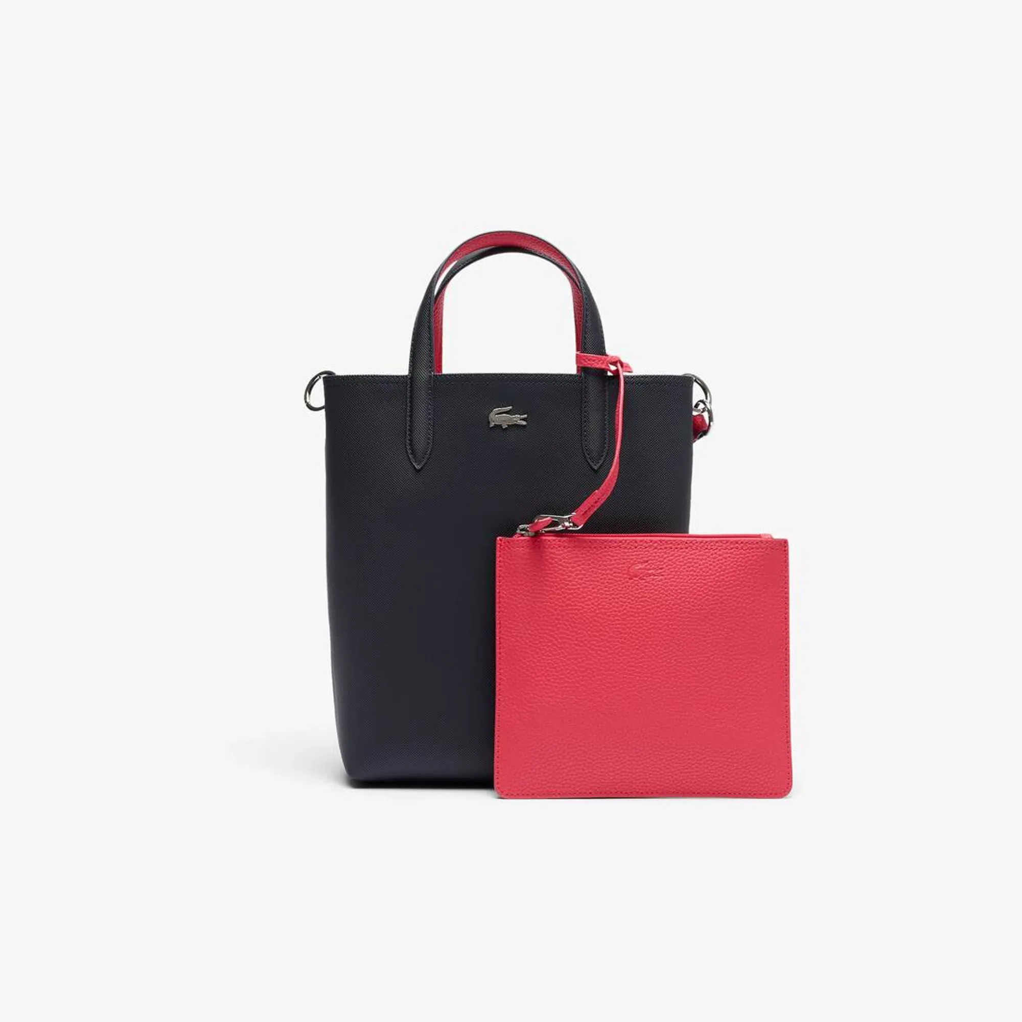 Lacoste Anna Vertical Reversible Tote - Abimes Petunia