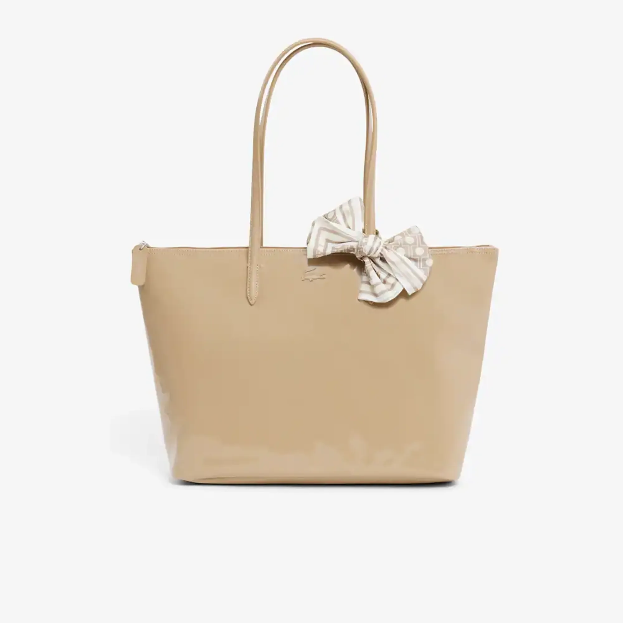 Lacoste Large L.12.12 Concept Tote - Patent Viennois