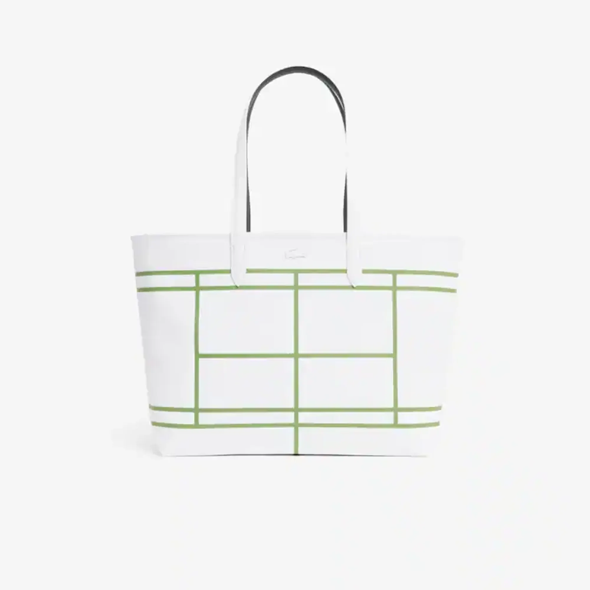 Lacoste Anna Reversible Zipped Tote - White Sinople