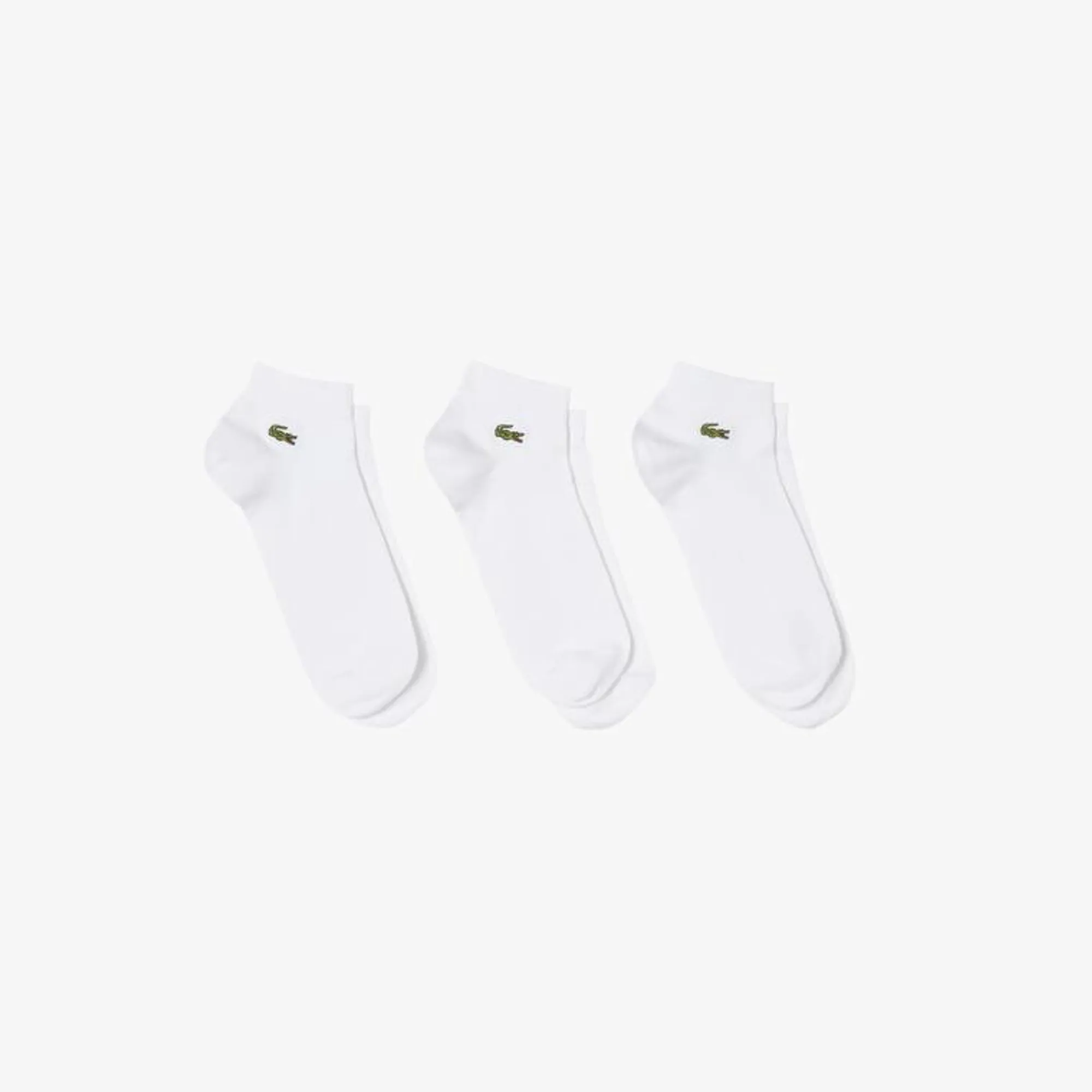 Lacoste 3-Pack Low Socks - White