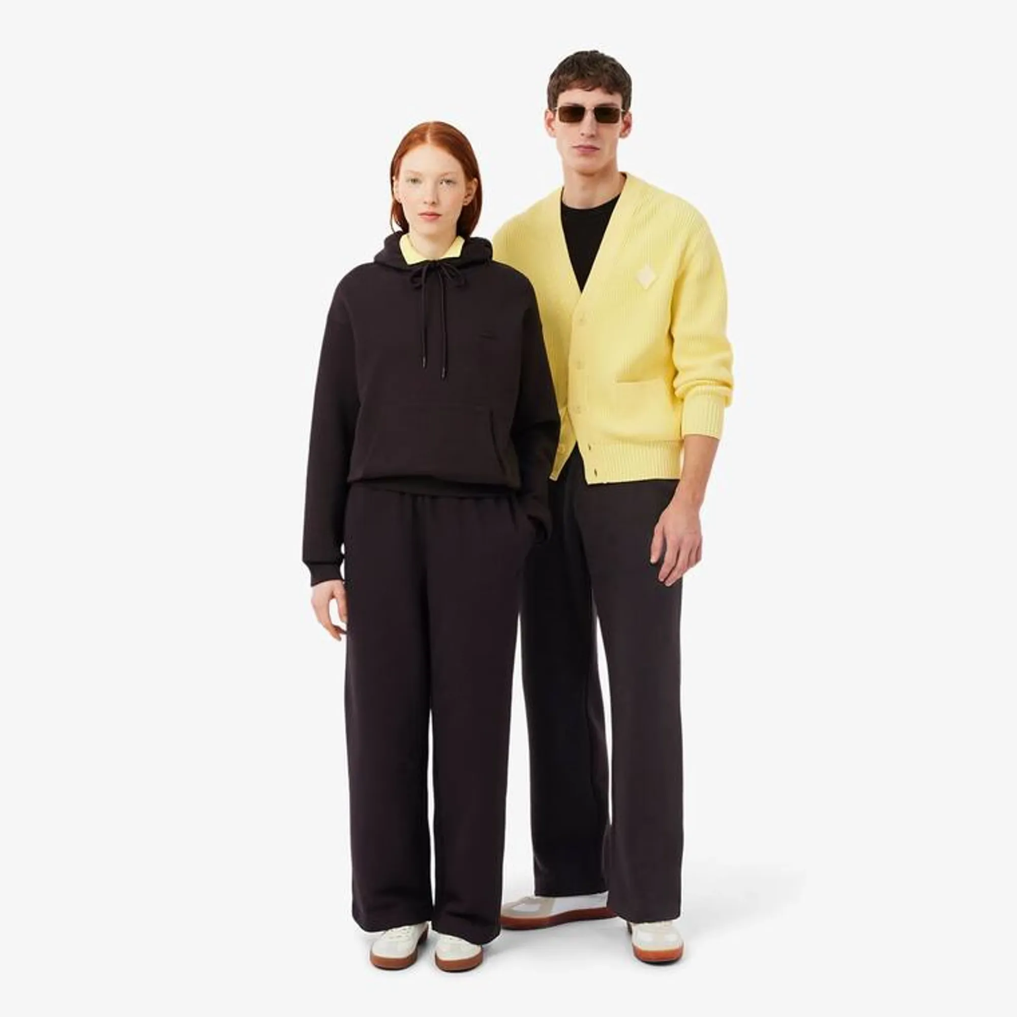 Lacoste Loose Fit Fleece Joggers - Brown