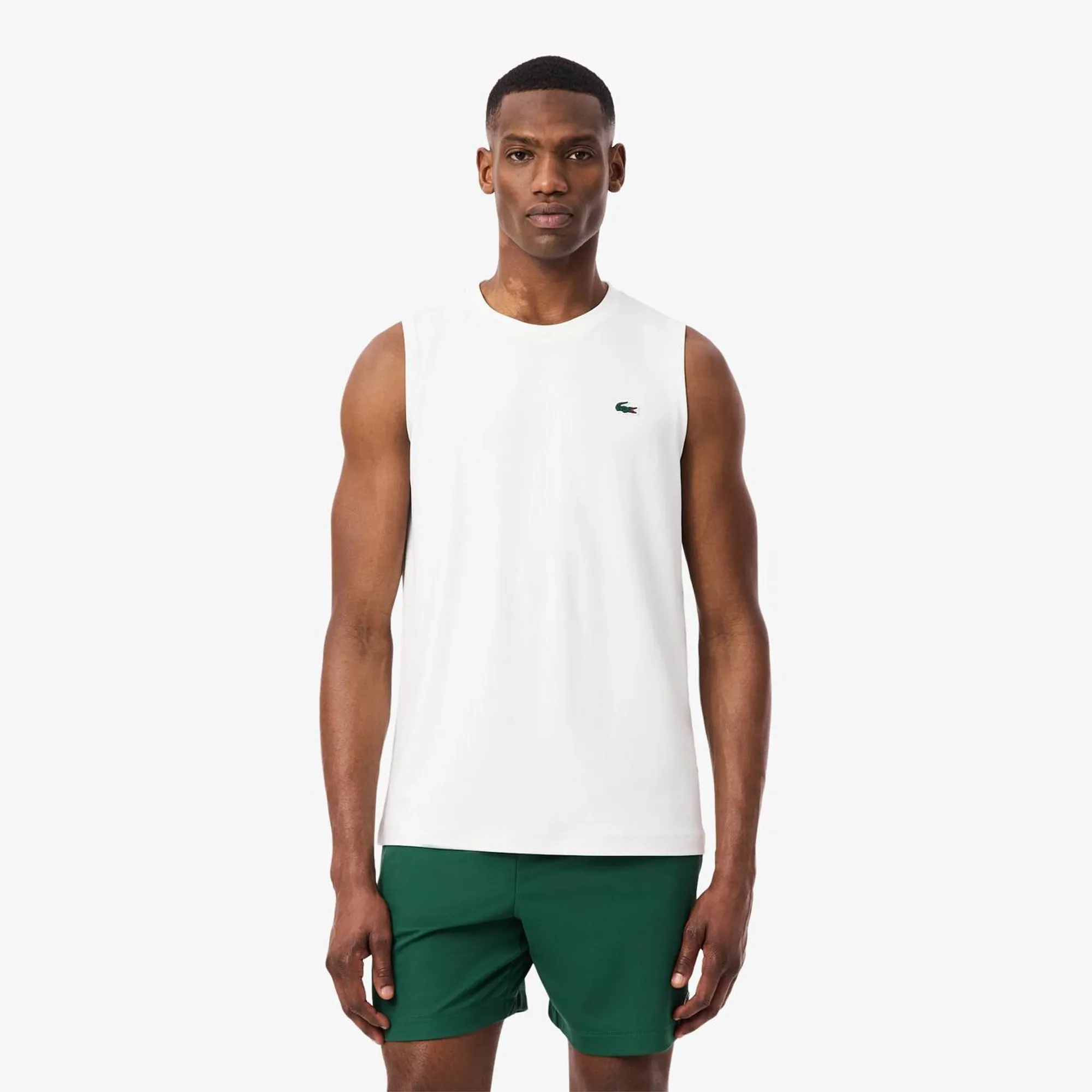 Lacoste Ultra Dry Sport Tank Top - White