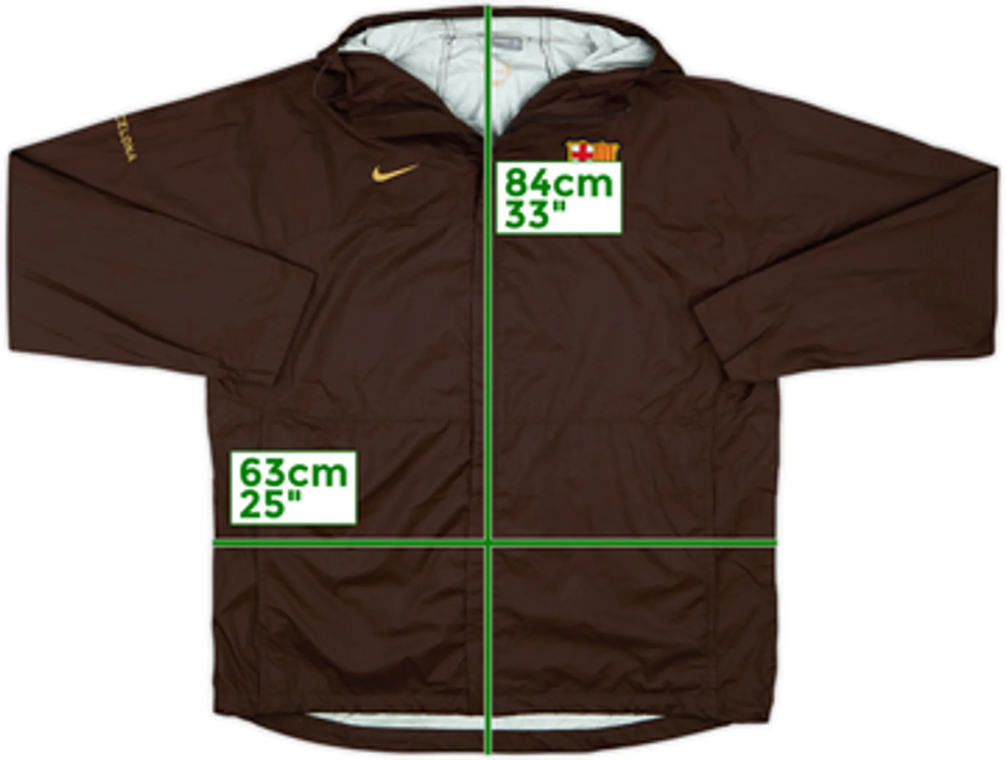 2008-09 Barcelona Nike Hooded Rain Jacket - 8/10 - (XL)