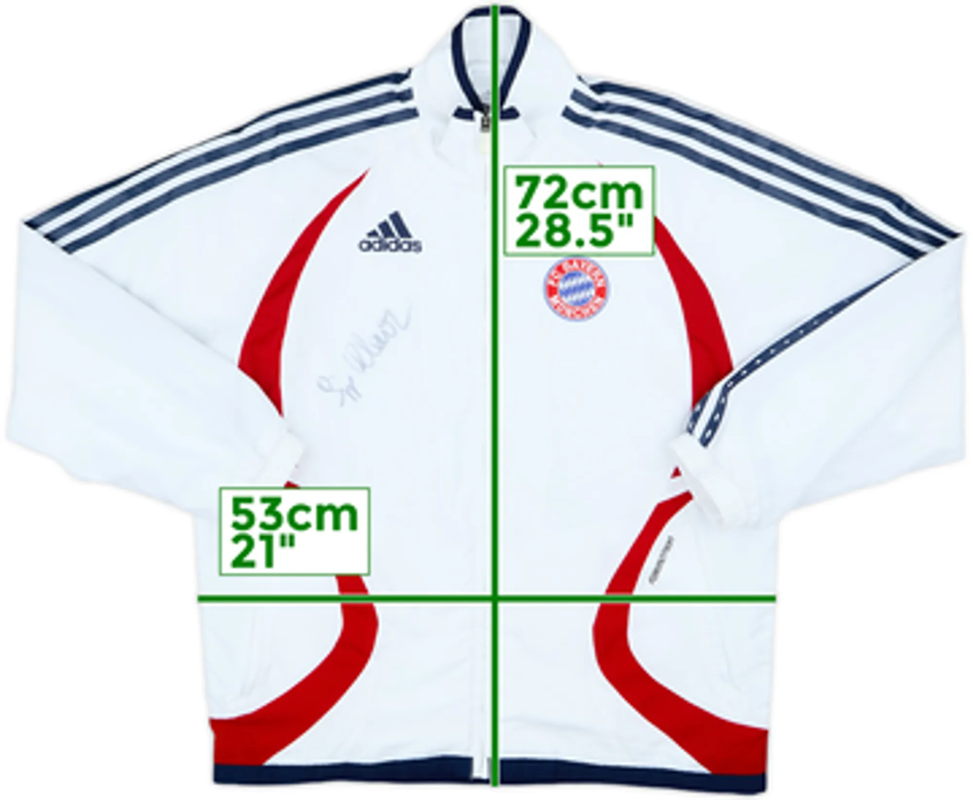 2006-07 Bayern Munich Signed adidas Formotion Track Jacket - 6/10 - (L.Boys)