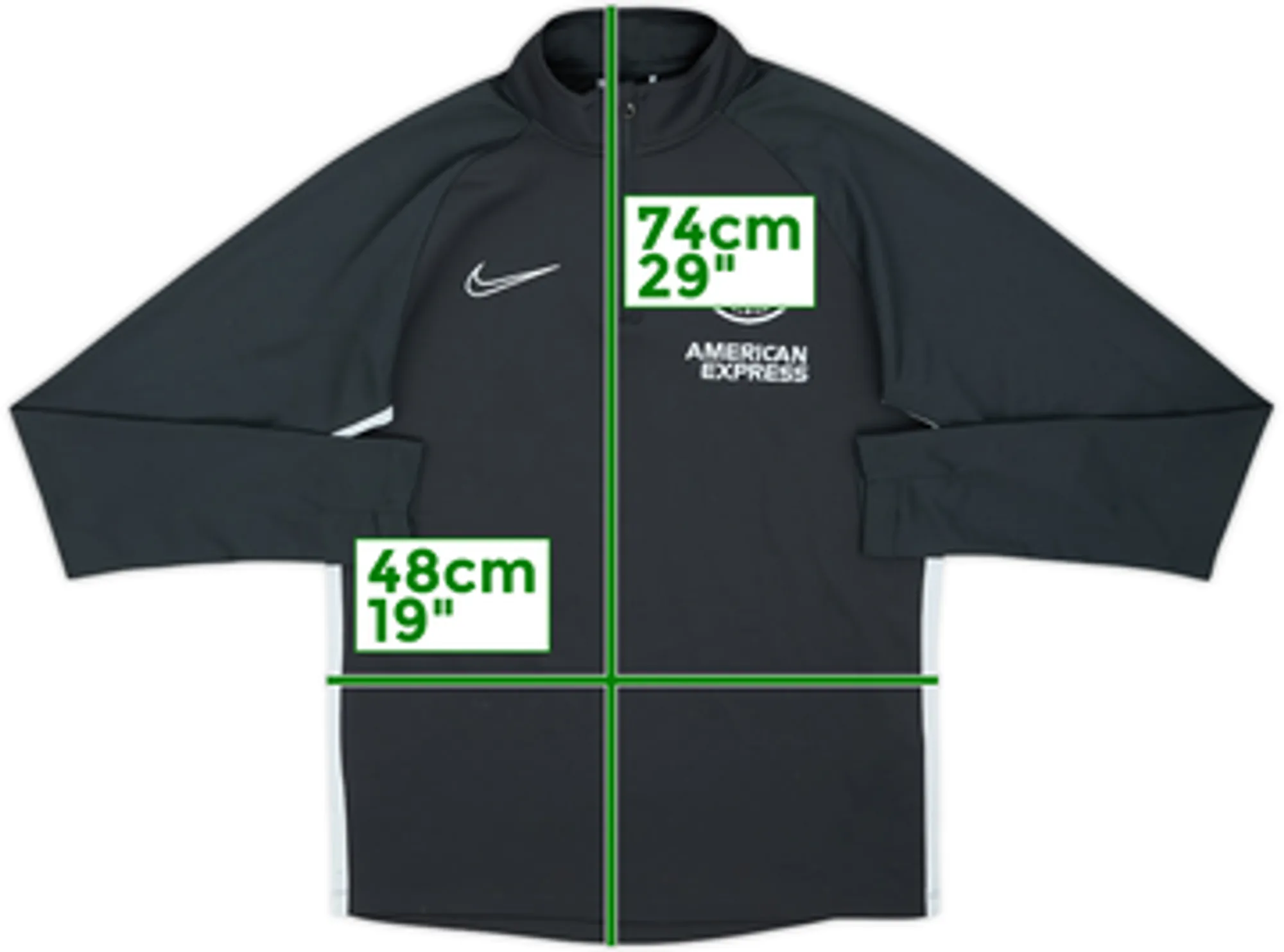 2018-19 Brighton Nike 1/4 Zip Drill Top - 8/10 - (S)