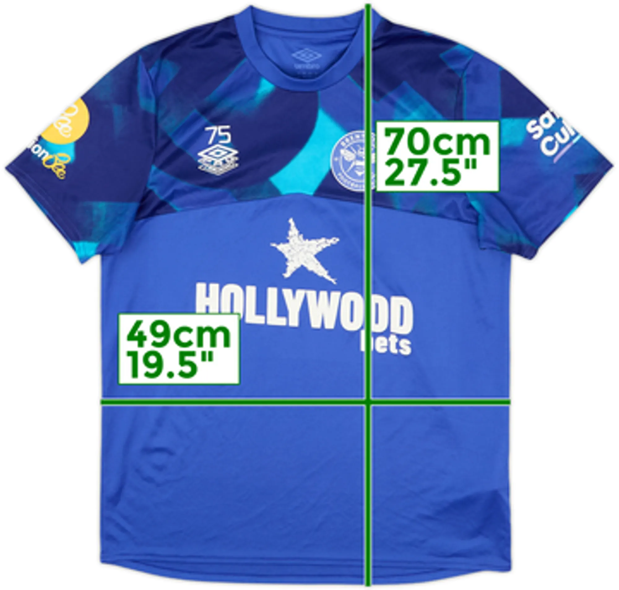 2023-24 Brentford Player Issue Umbro Training Shirt #75 - 8/10 - (M)