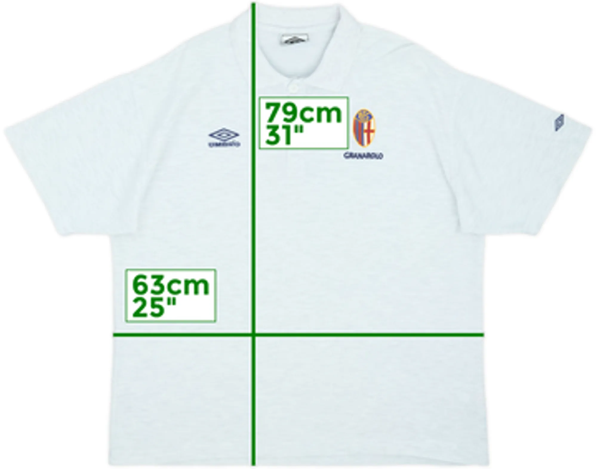 2000-01 Bologna Umbro Polo Shirt - 9/10 - (XXL)