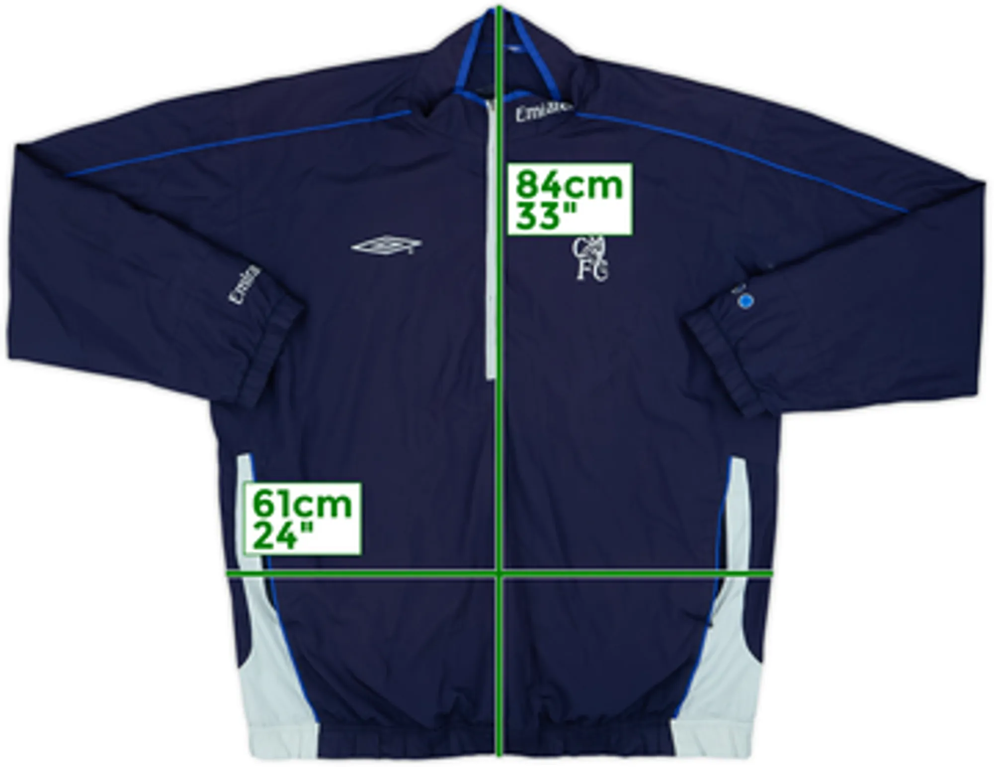 2005-06 Chelsea Umbro 1/4 Zip Drill Top - 6/10 - (XL)