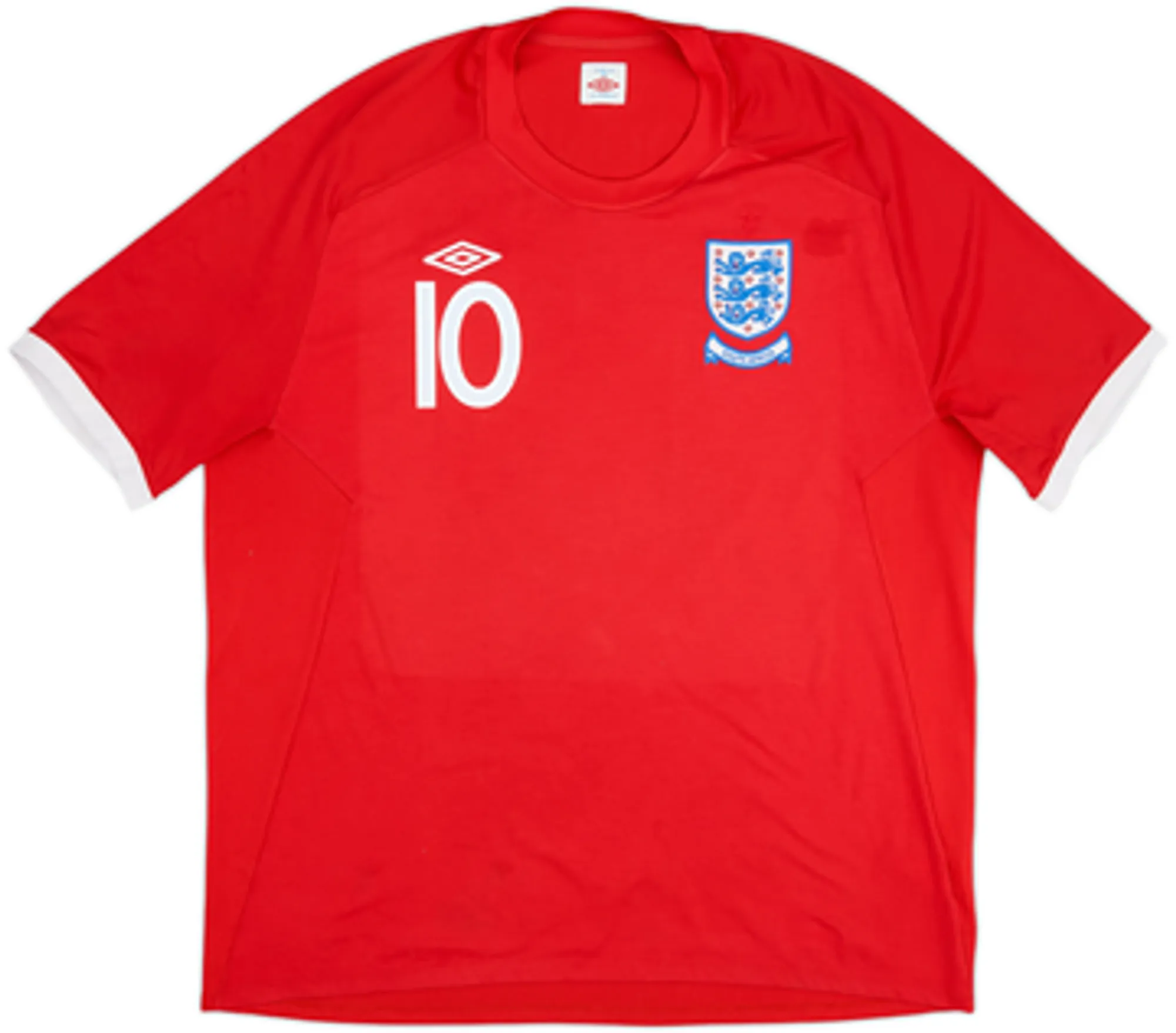 2010-11 England 'South Africa' Away Shirt Rooney #10 - 7/10 - (3XL)