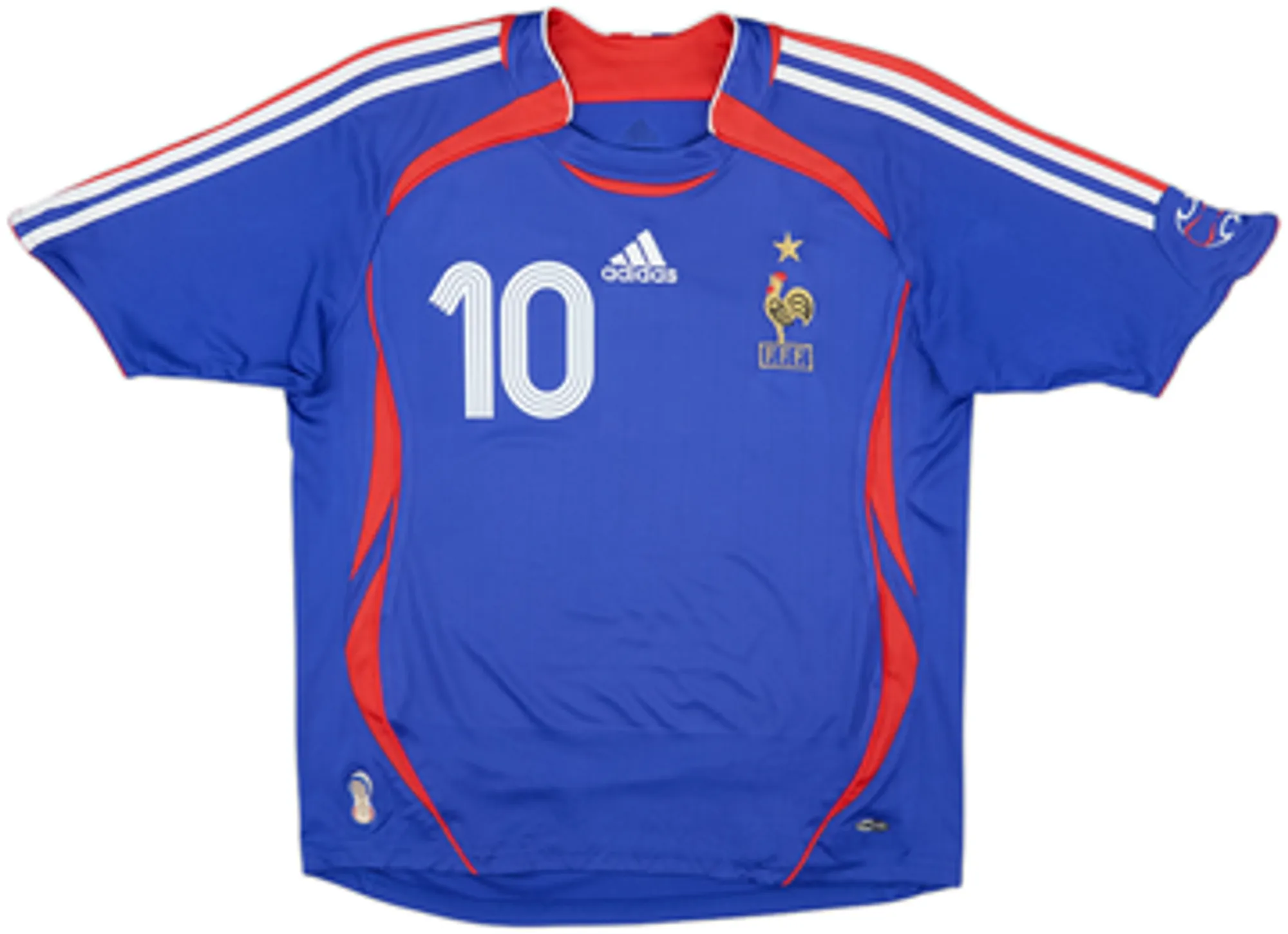 2006-07 France Home Shirt Zidane #10 - 7/10 - (L.Boys)