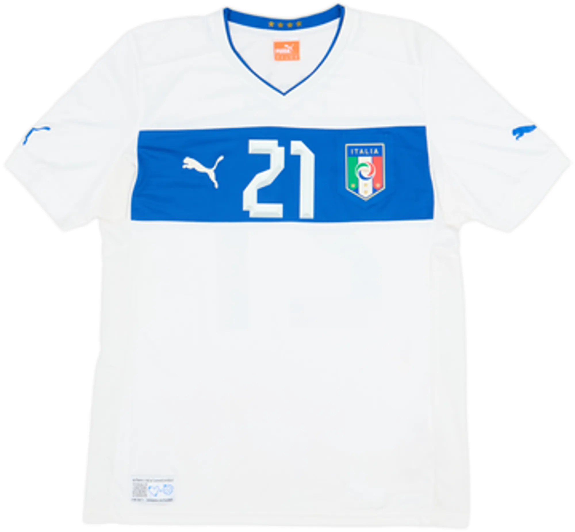 2012-13 Italy Away Shirt Pirlo #21VXL