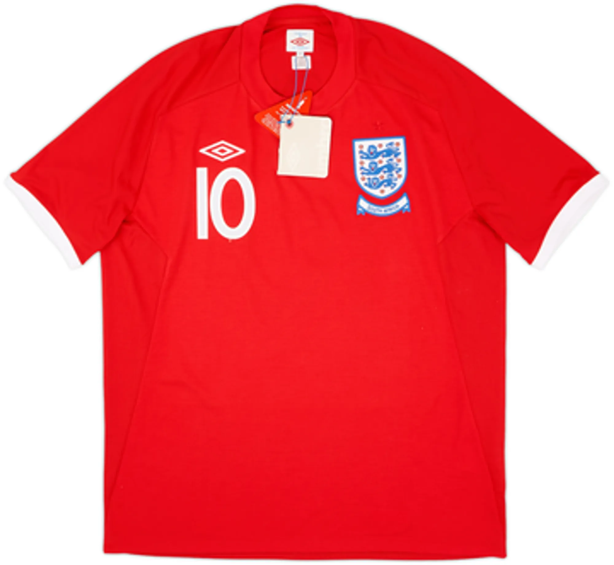 2010-11 England 'South Africa' Away Shirt Rooney #10 (XL)