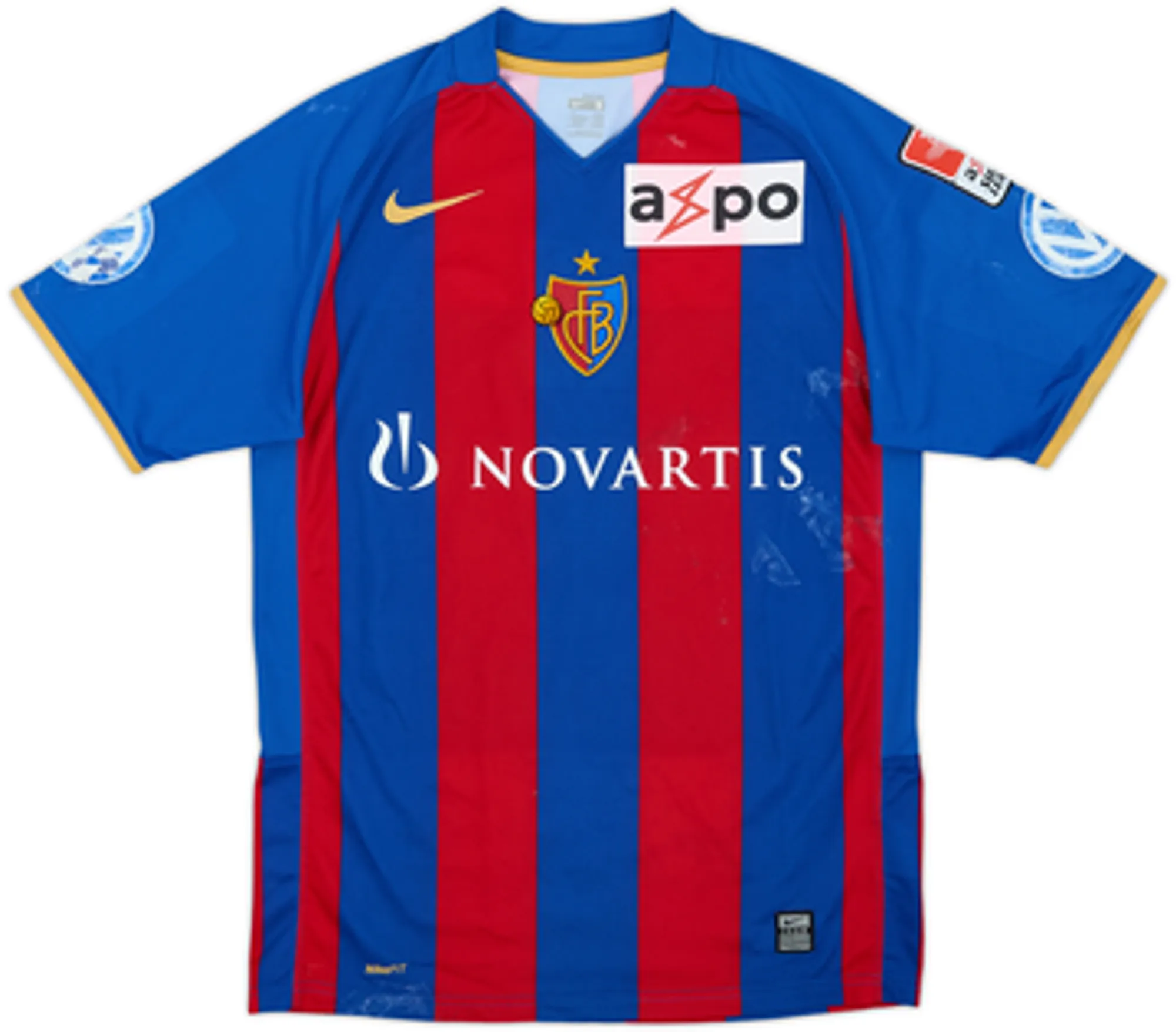 2008-09 FC Basel Home Shirt Stocker #14 - 5/10 - (S)