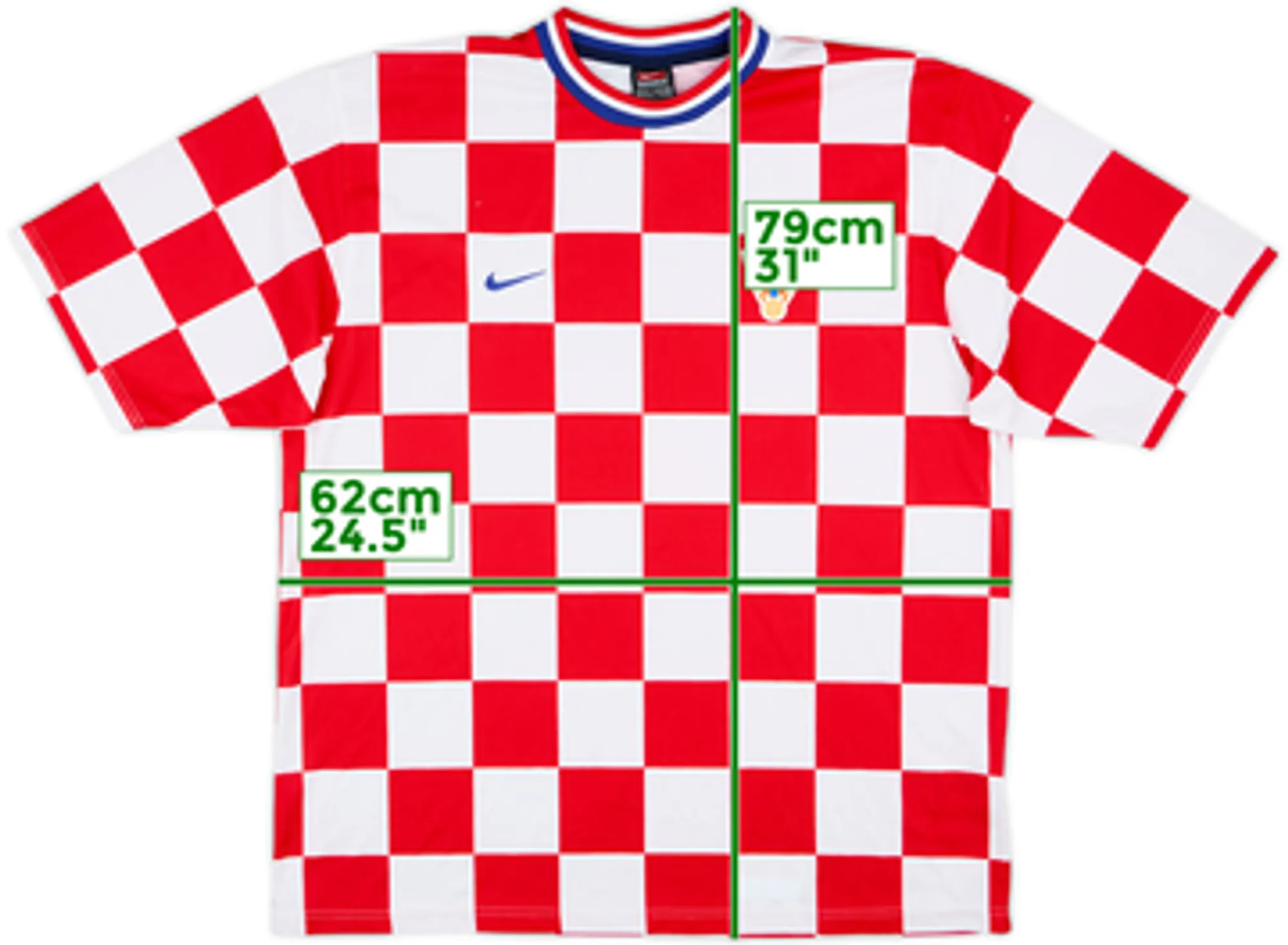 2000-02 Croatia Basic Home Shirt - 7/10 - (XL)