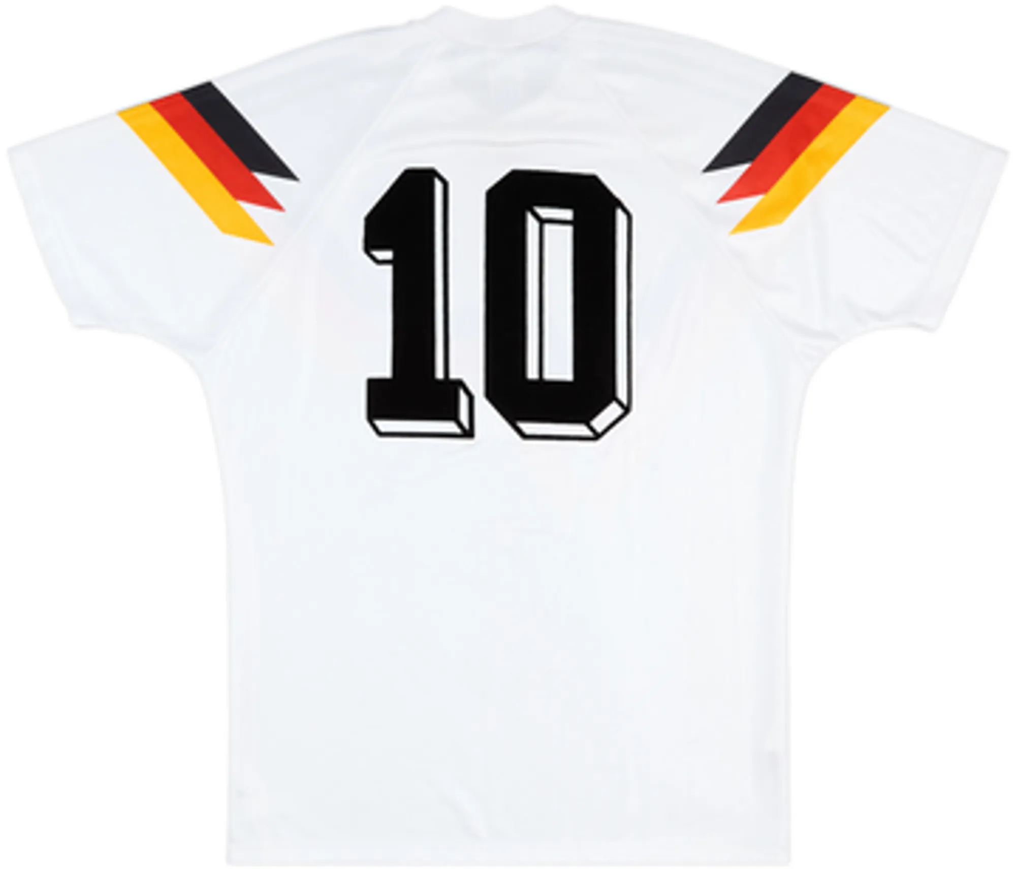1988-90 West Germany Signed Home Shirt #10 (Matthaus) - 9/10 - (L)