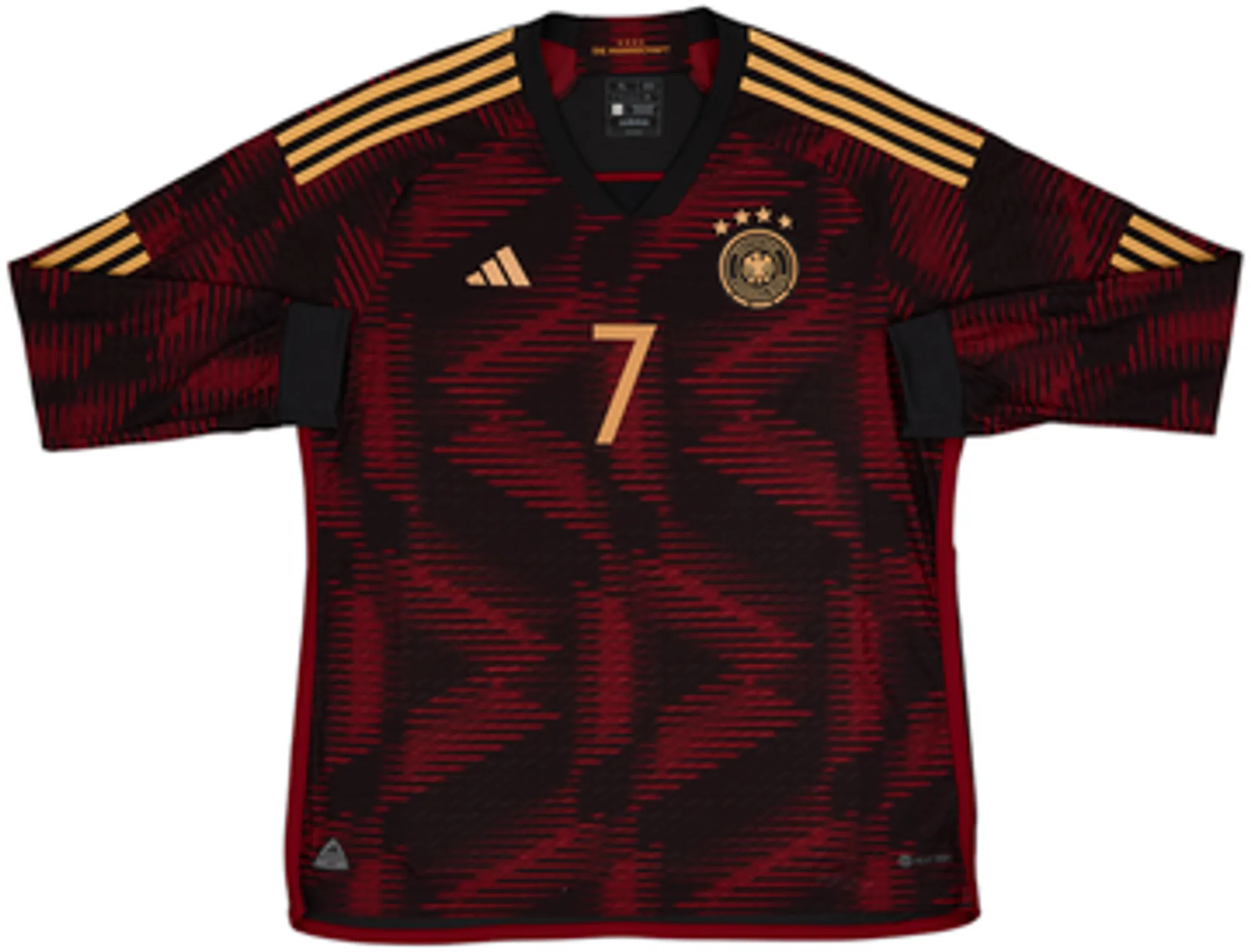 2022-23 Germany Authentic Away L/S Shirt Havertz #7 - 10/10 - (XL)