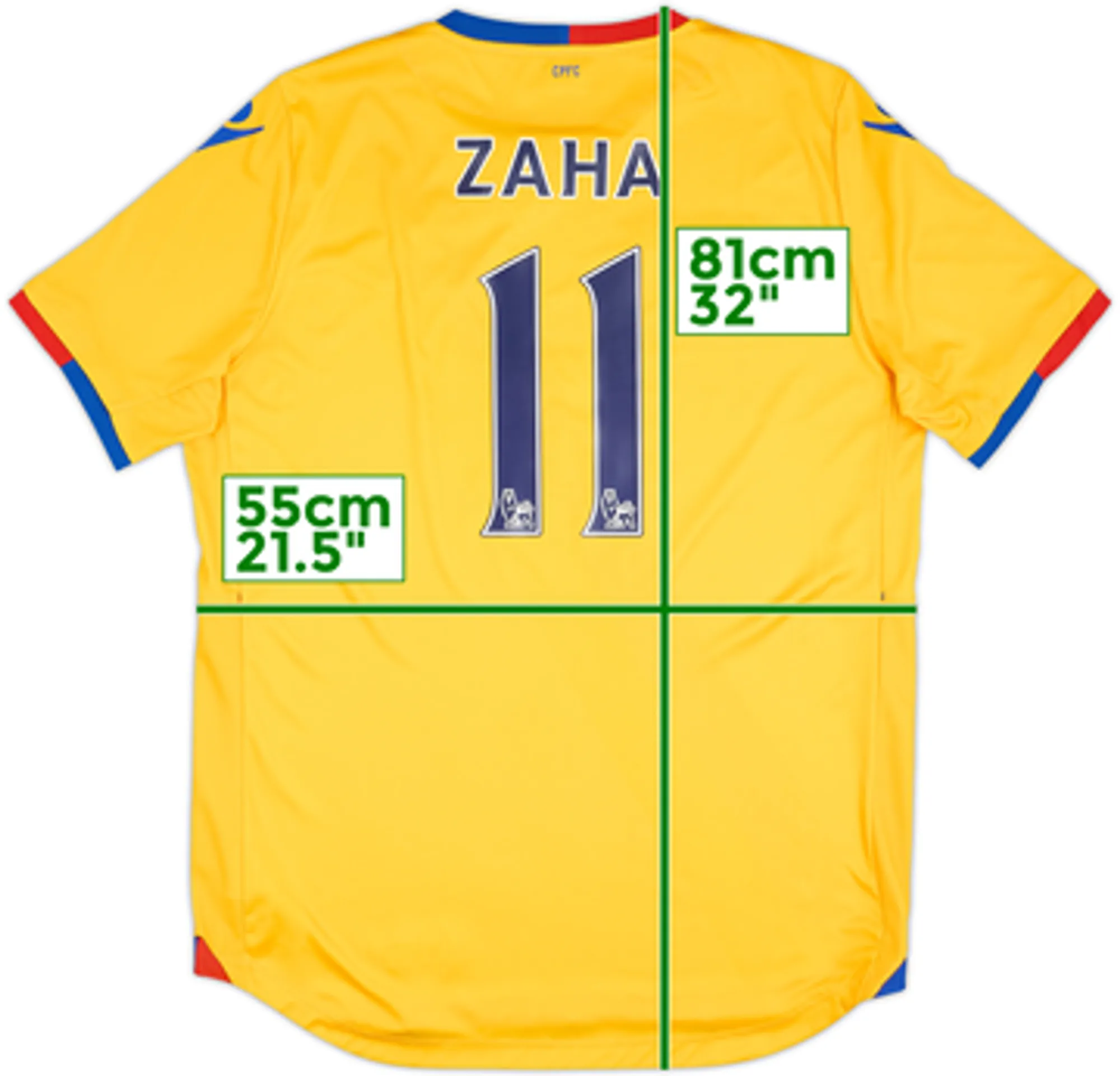 2016-17 Crystal Palace Away Shirt Zaha #11 - 8/10 - (XXL)