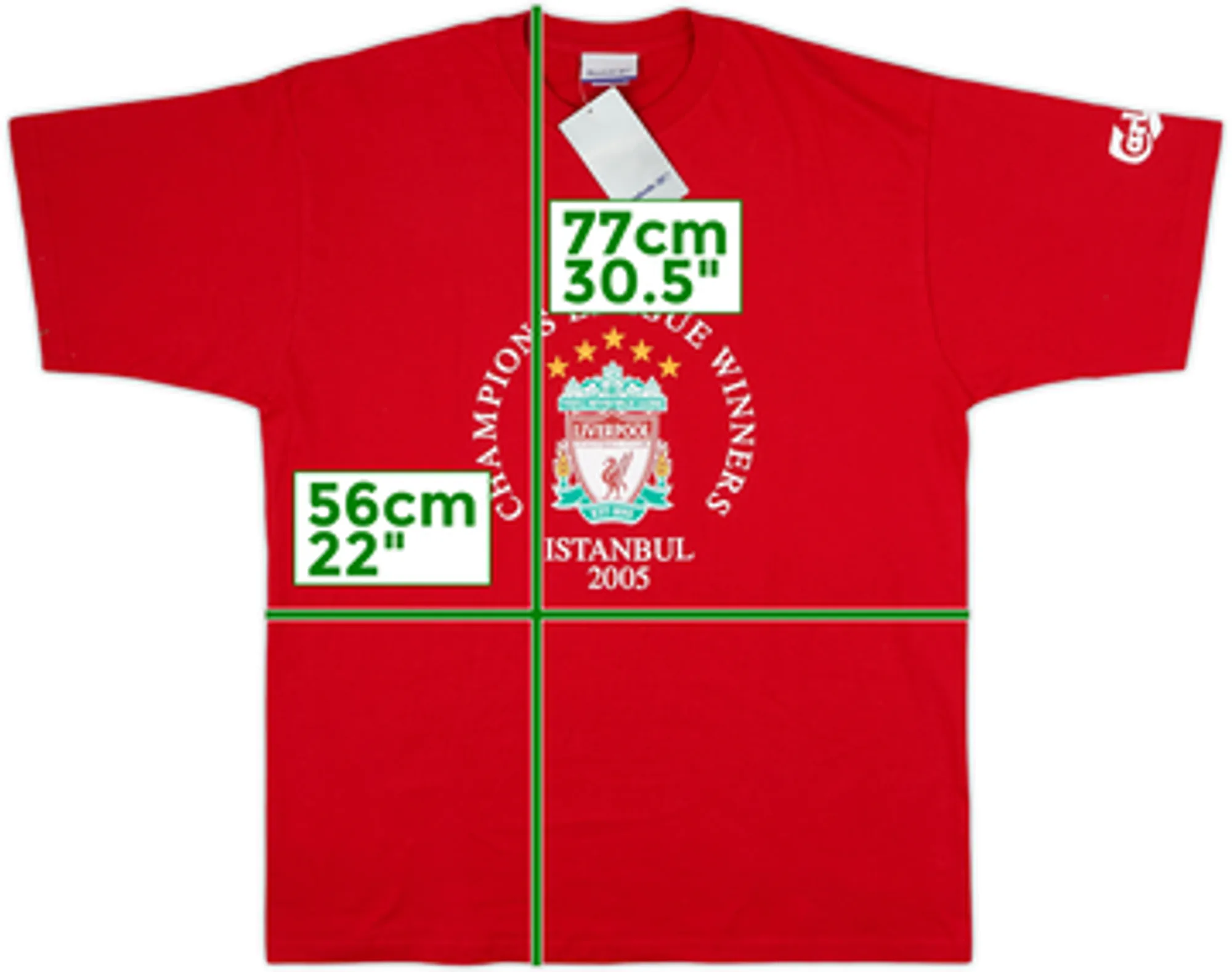 2005-06 Liverpool Reebok 'Champions League Winners' Cotton Tee (L)
