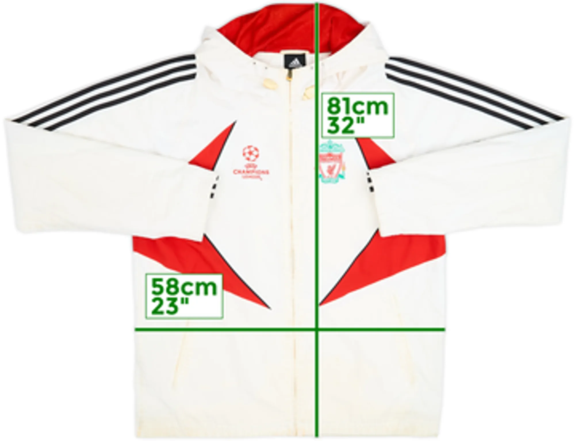2007-08 Liverpool adidas Hooded Track Jacket - 4/10 - (L)