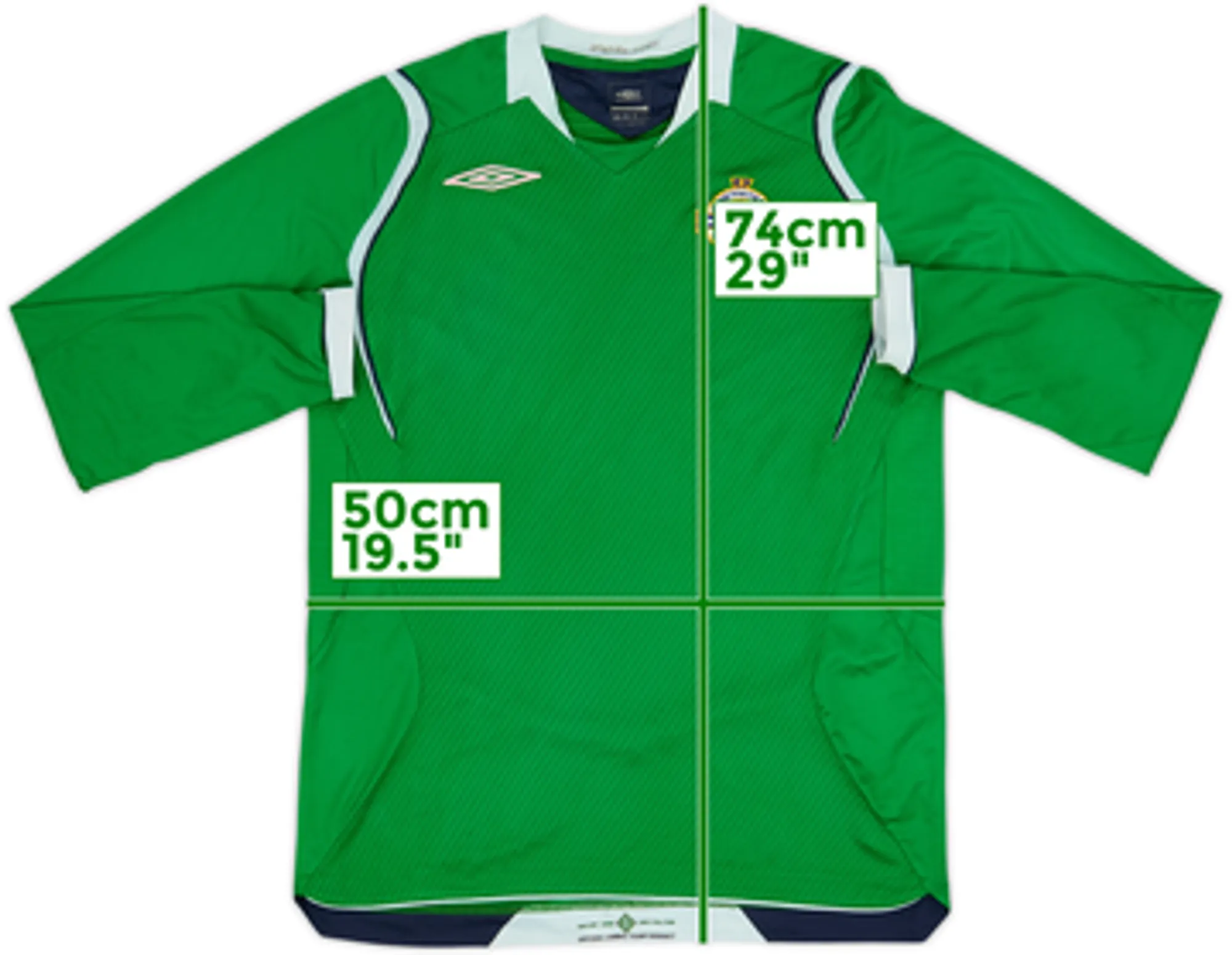 2008-10 Northern Ireland Home L/S Shirt - 5/10 - (M)