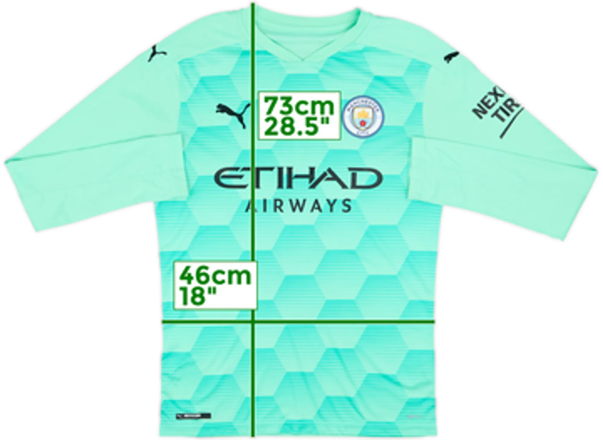 2020-21 Manchester City GK Shirt - 8/10 - (M)